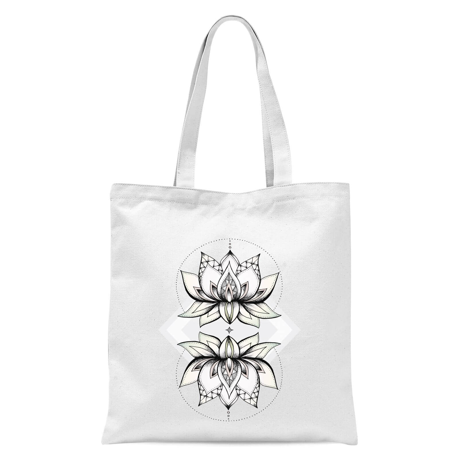 Lotus Tote Bag - White