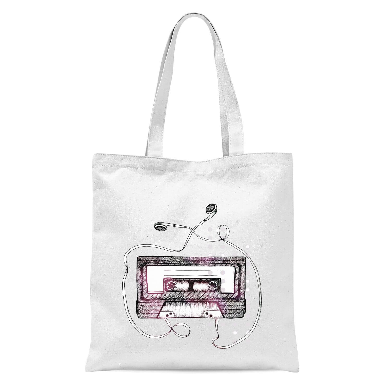 Mixtape Tote Bag - White