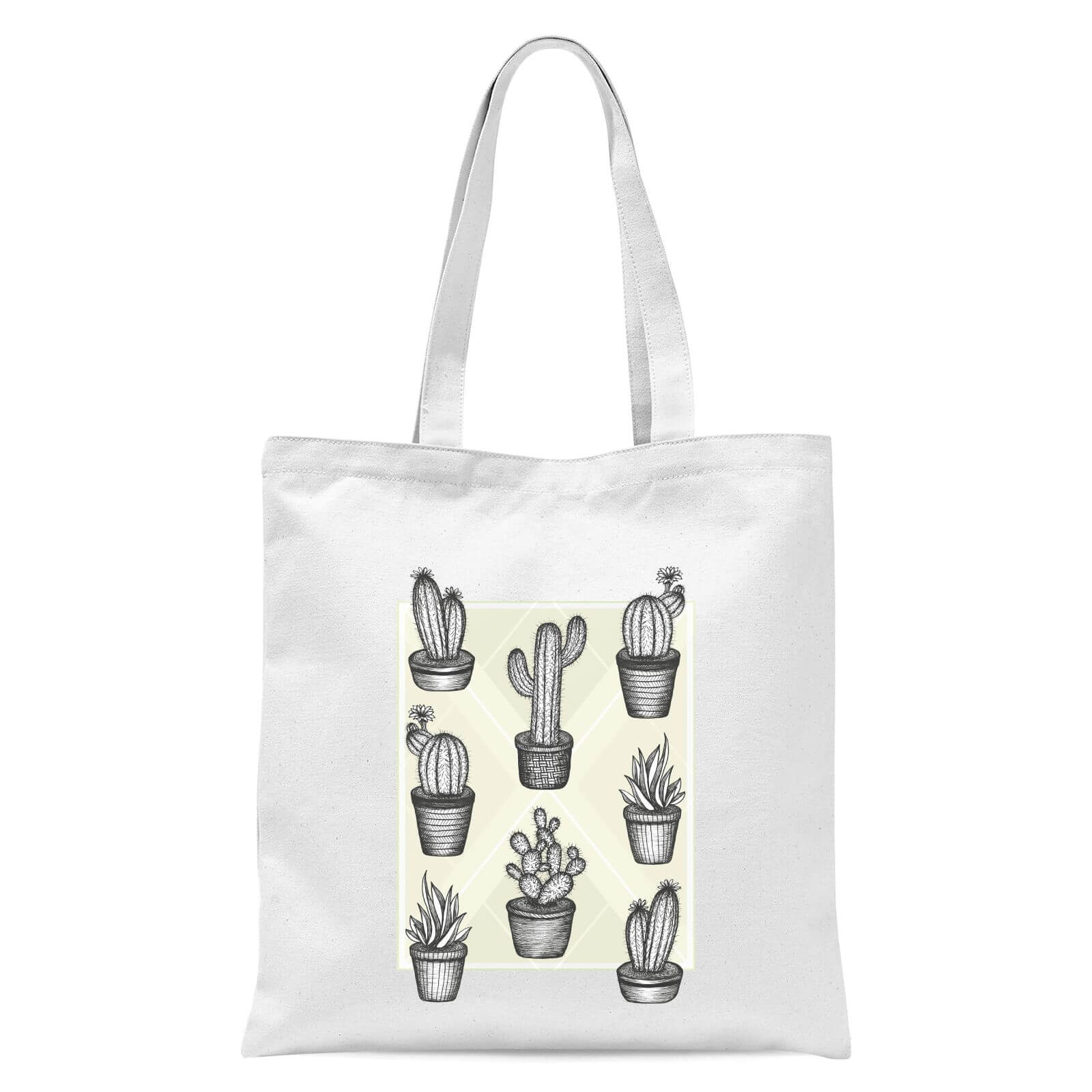 Prickly Friends Tote Bag - White