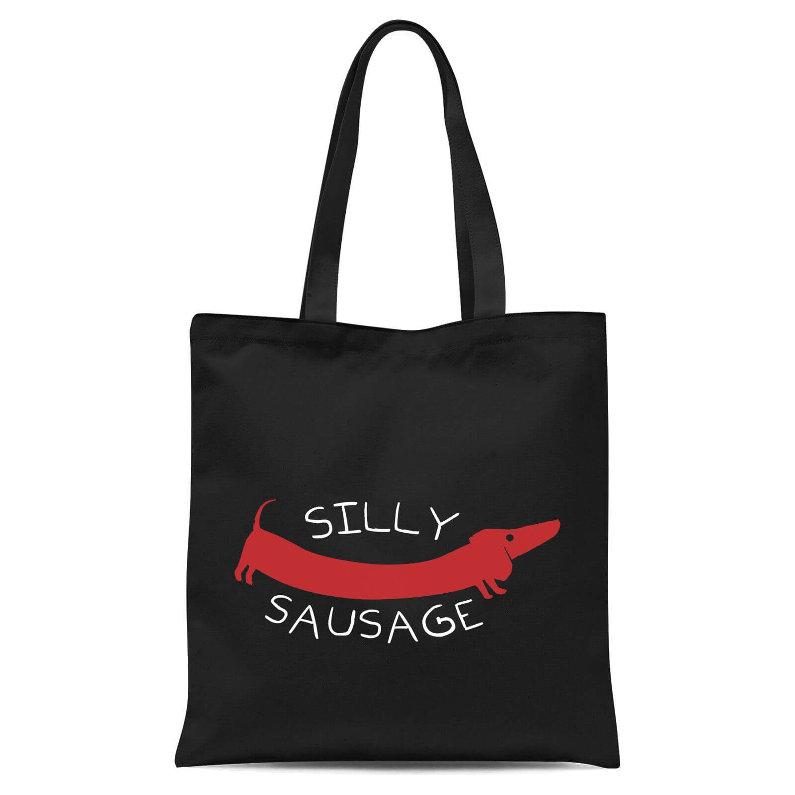 Silly Sausage Tote Bag - Black
