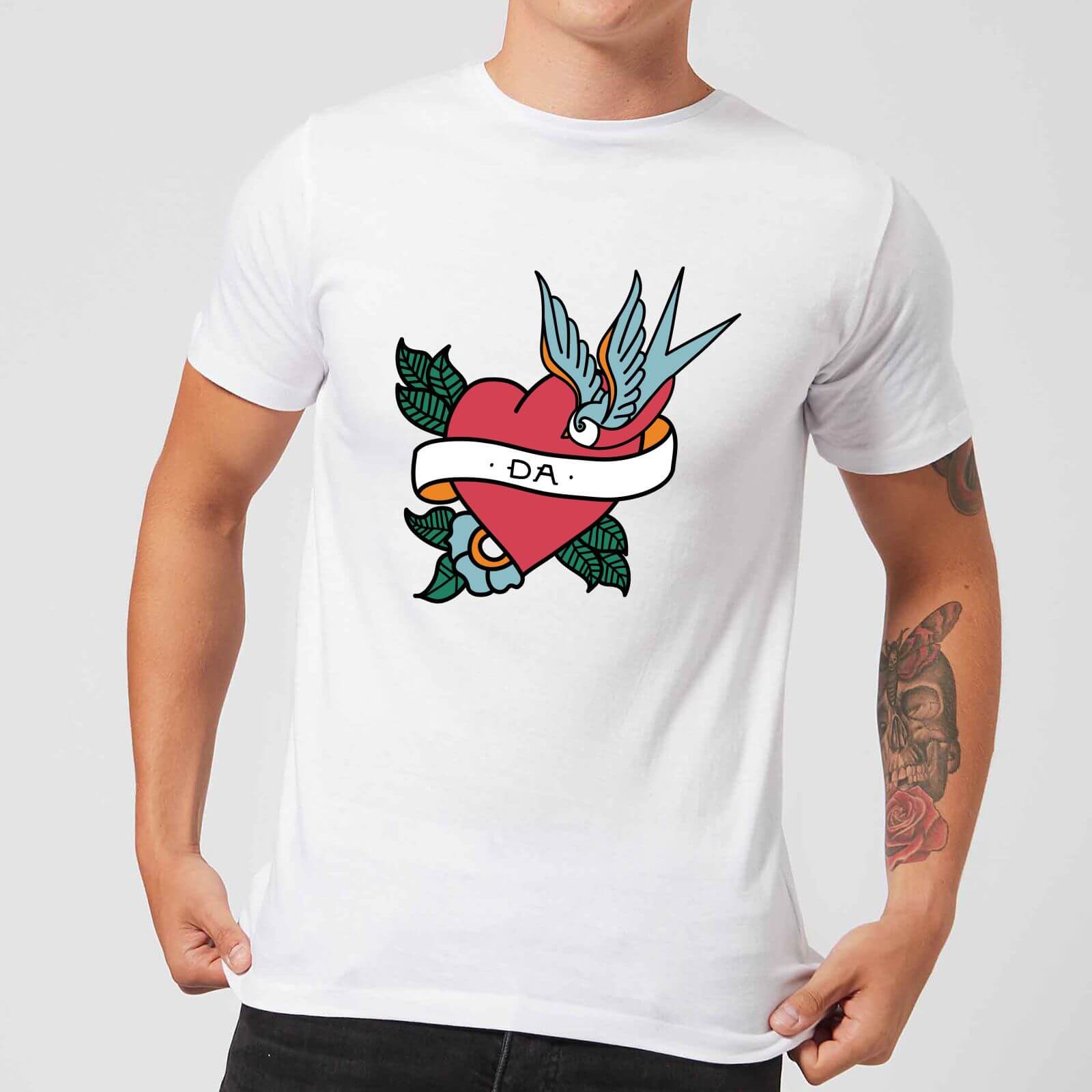 Da Heart Men's T-Shirt - White - XL - White