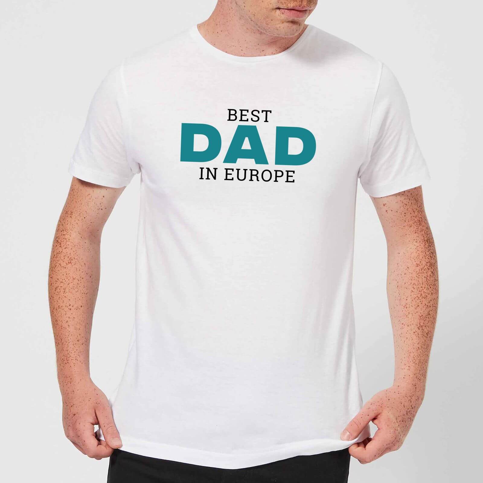 Best Dad In Europe Men's T-Shirt - White - S - White