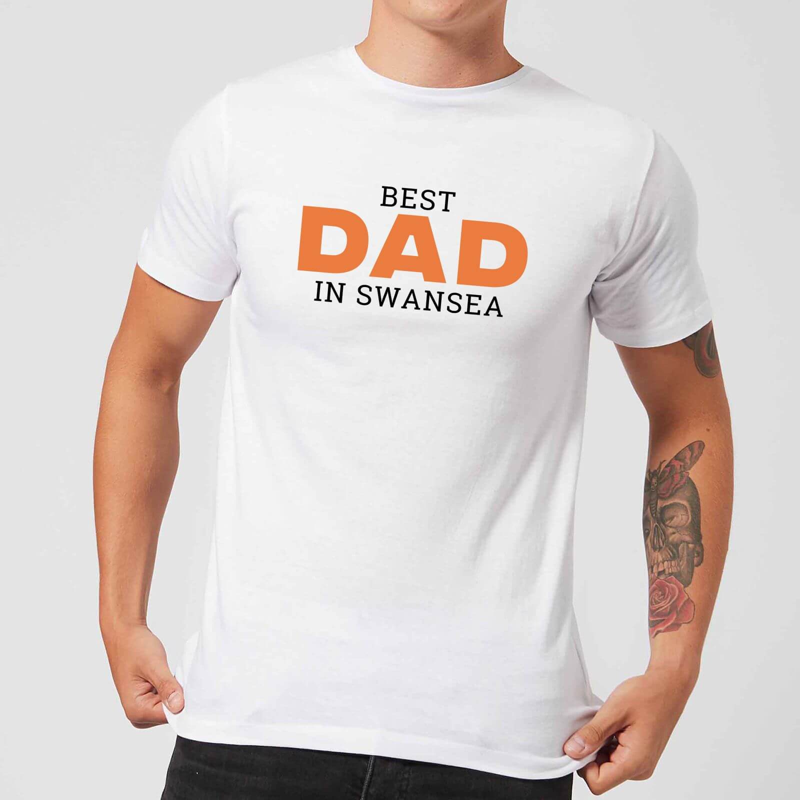 Best Dad In Swansea Men's T-Shirt - White - XL - White