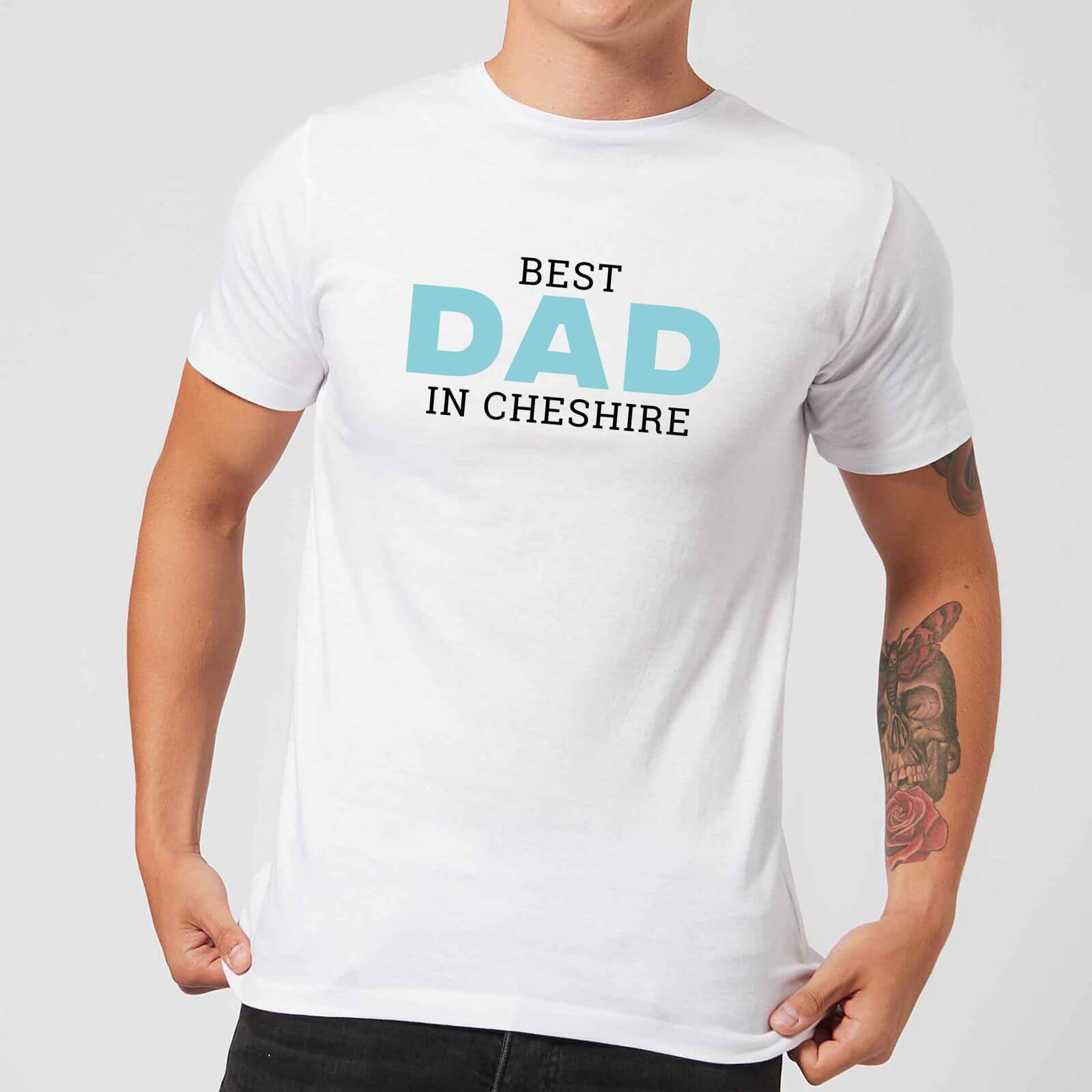 Best Dad In Cheshire Men's T-Shirt - White - XL - White