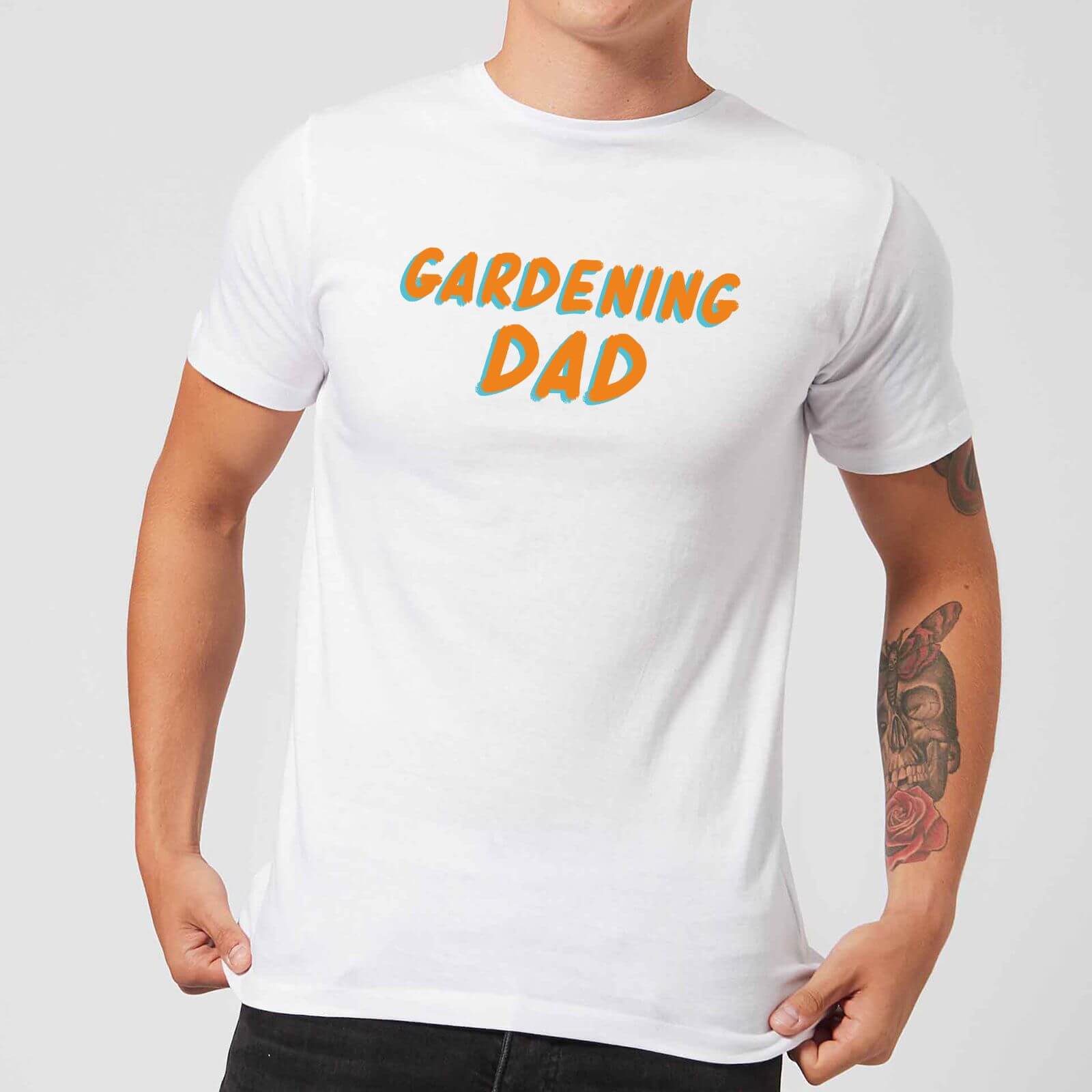 Gardening Dad Mens T Shirt   White   S   White