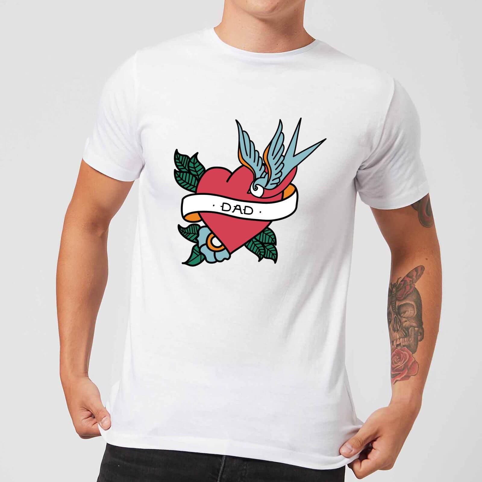 Dad Heart Men's T-Shirt - White - M - White