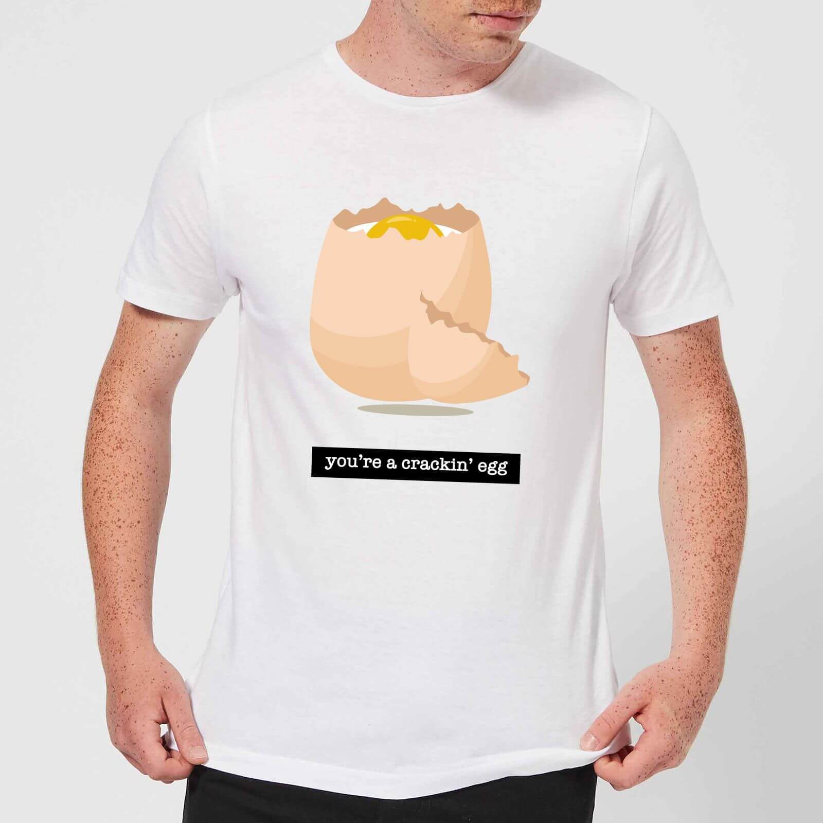 You're A Crackin' Egg Men's T-Shirt - White - M - White