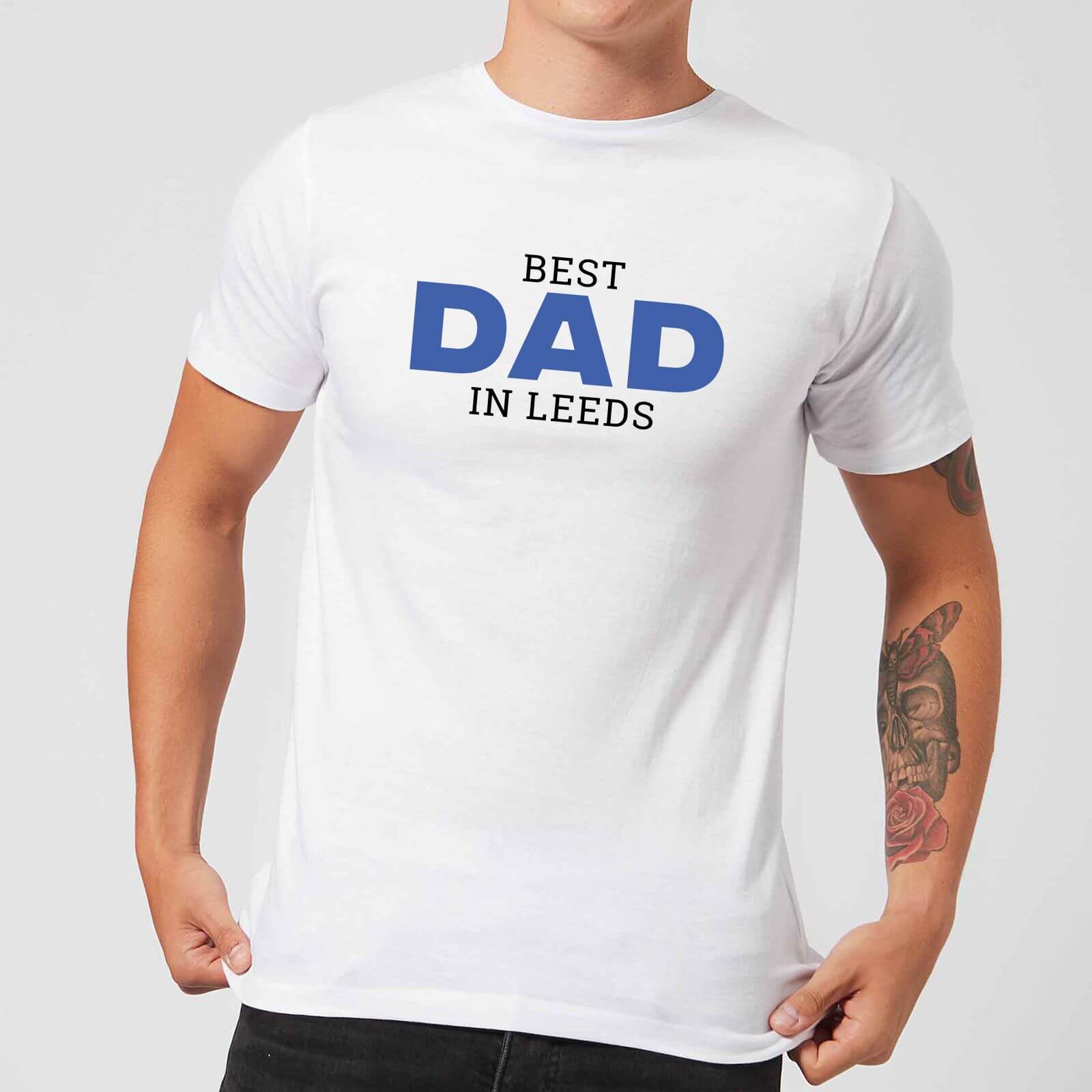 Best Dad In Leeds Men's T-Shirt - White - S - White