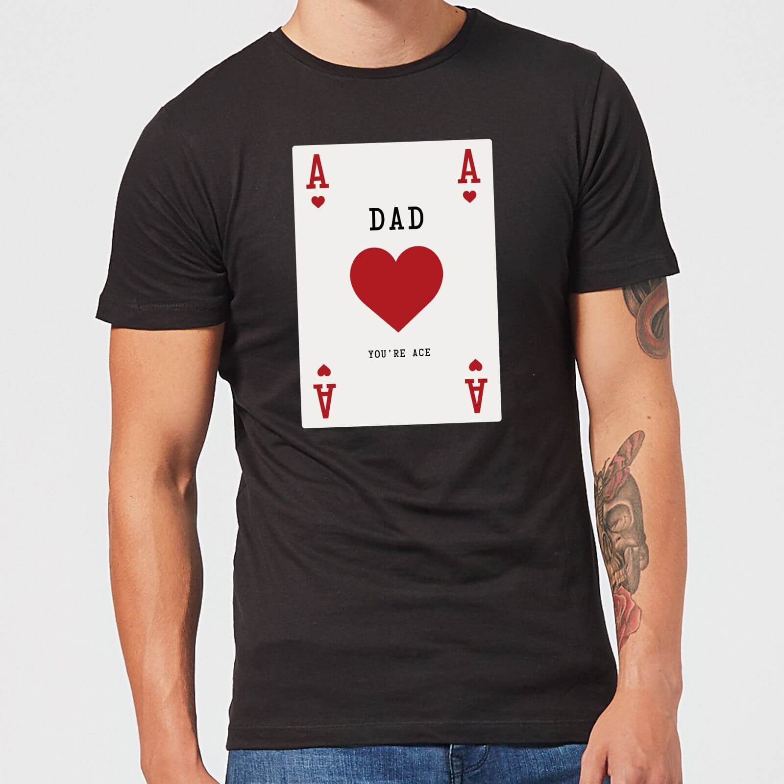 Dad You're Ace Men's T-Shirt - Black - XXL - Black
