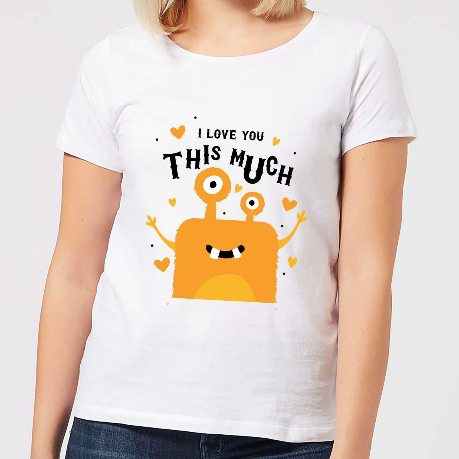 I Love You This Much Women's T-Shirt - White - XL - White