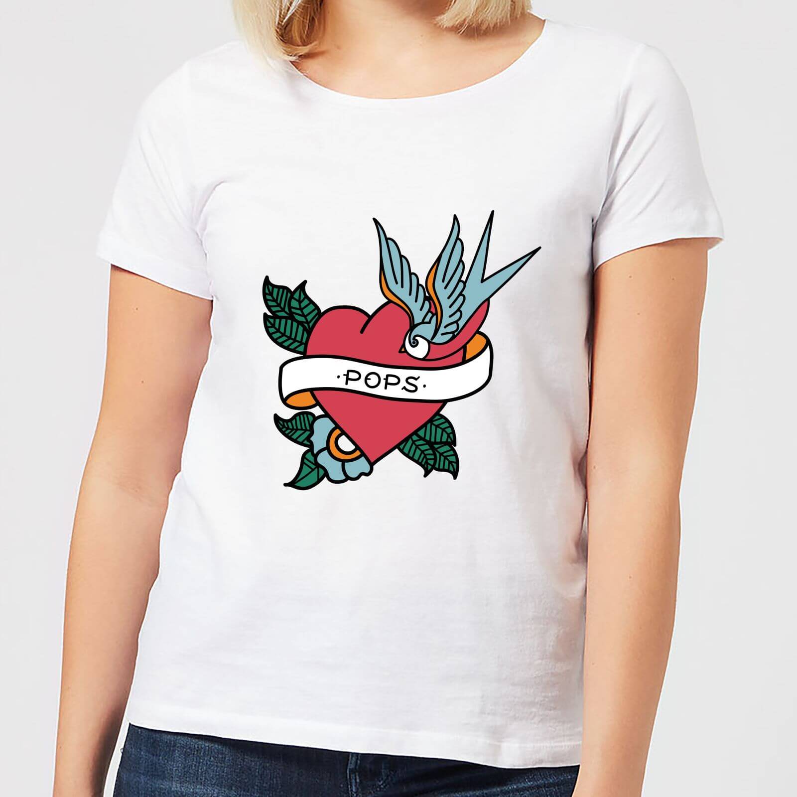 Pops Heart Women's T-Shirt - White - S - White