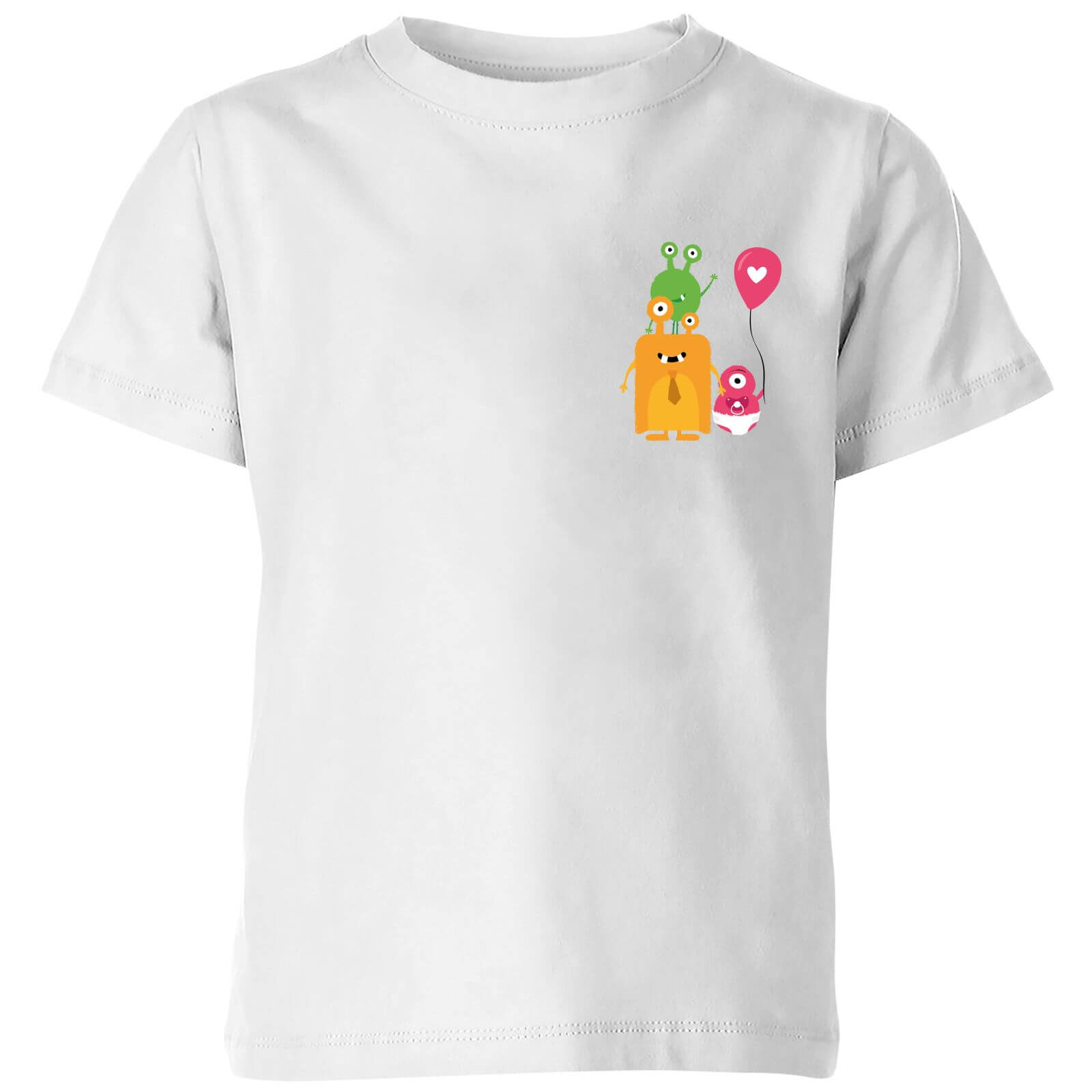 Monster Family Kids' T-Shirt - White - 9-10 Years - White