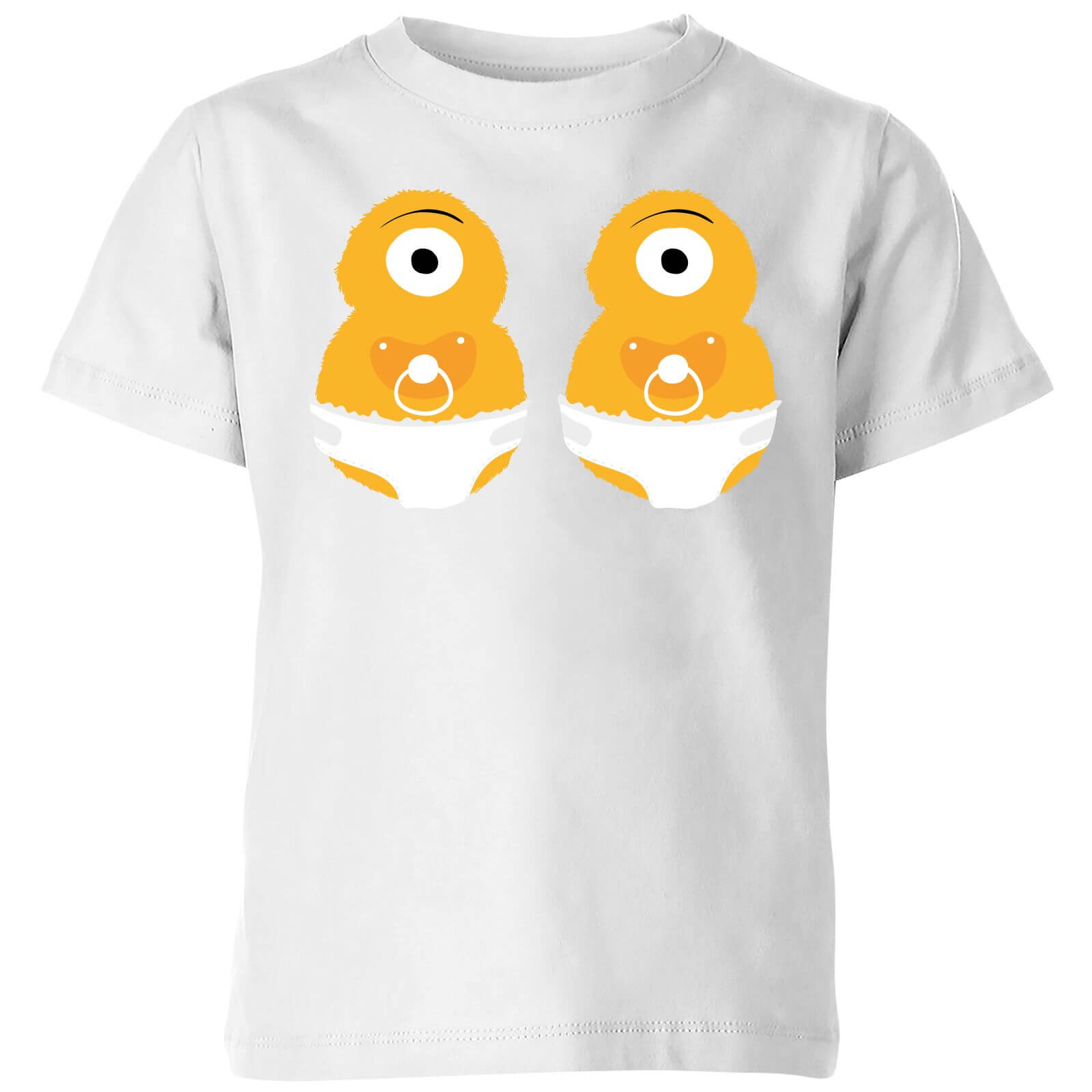 Monster Twins Kids' T-Shirt - White - 3-4 Years - White