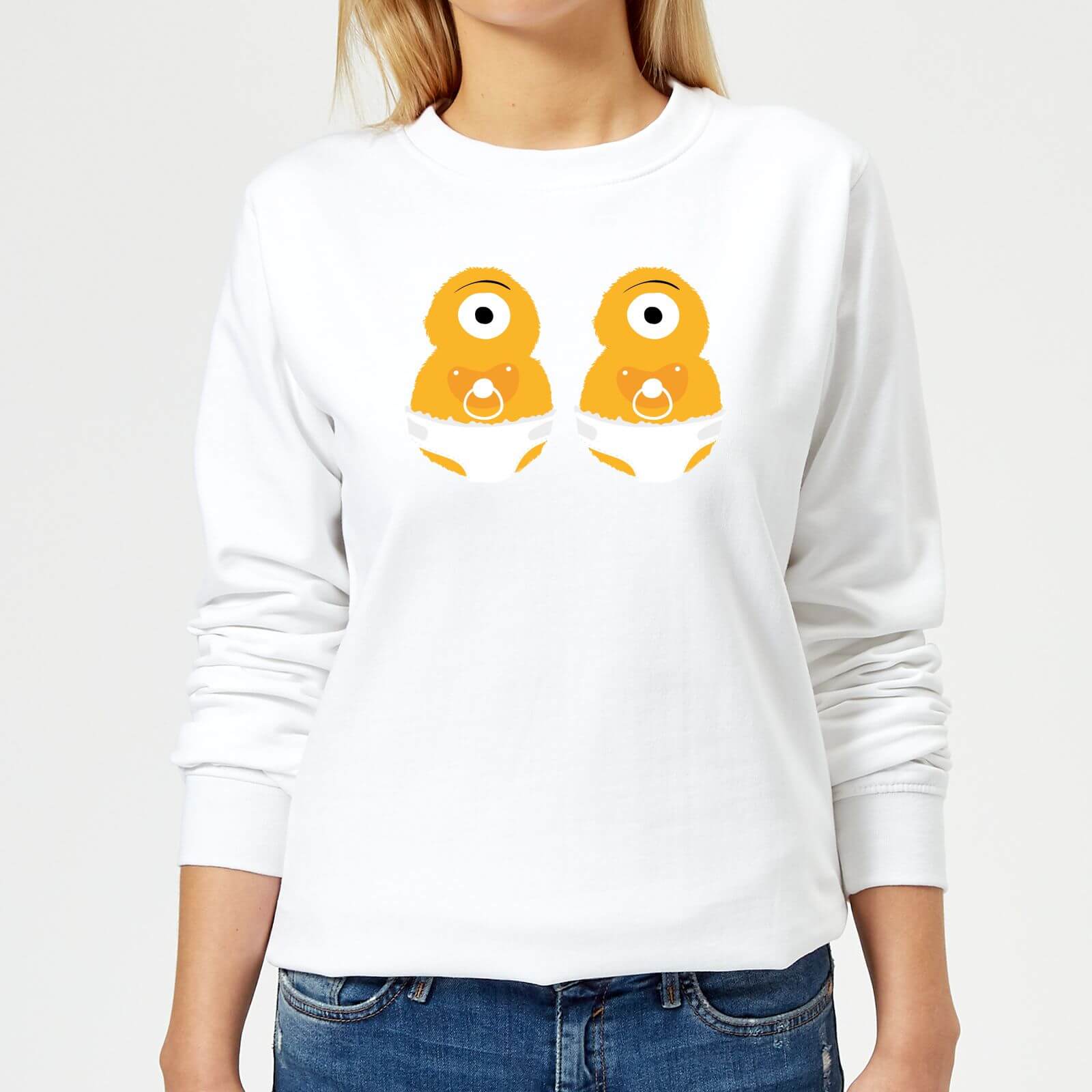Monster Twins Women's Sweatshirt - White - XS - White