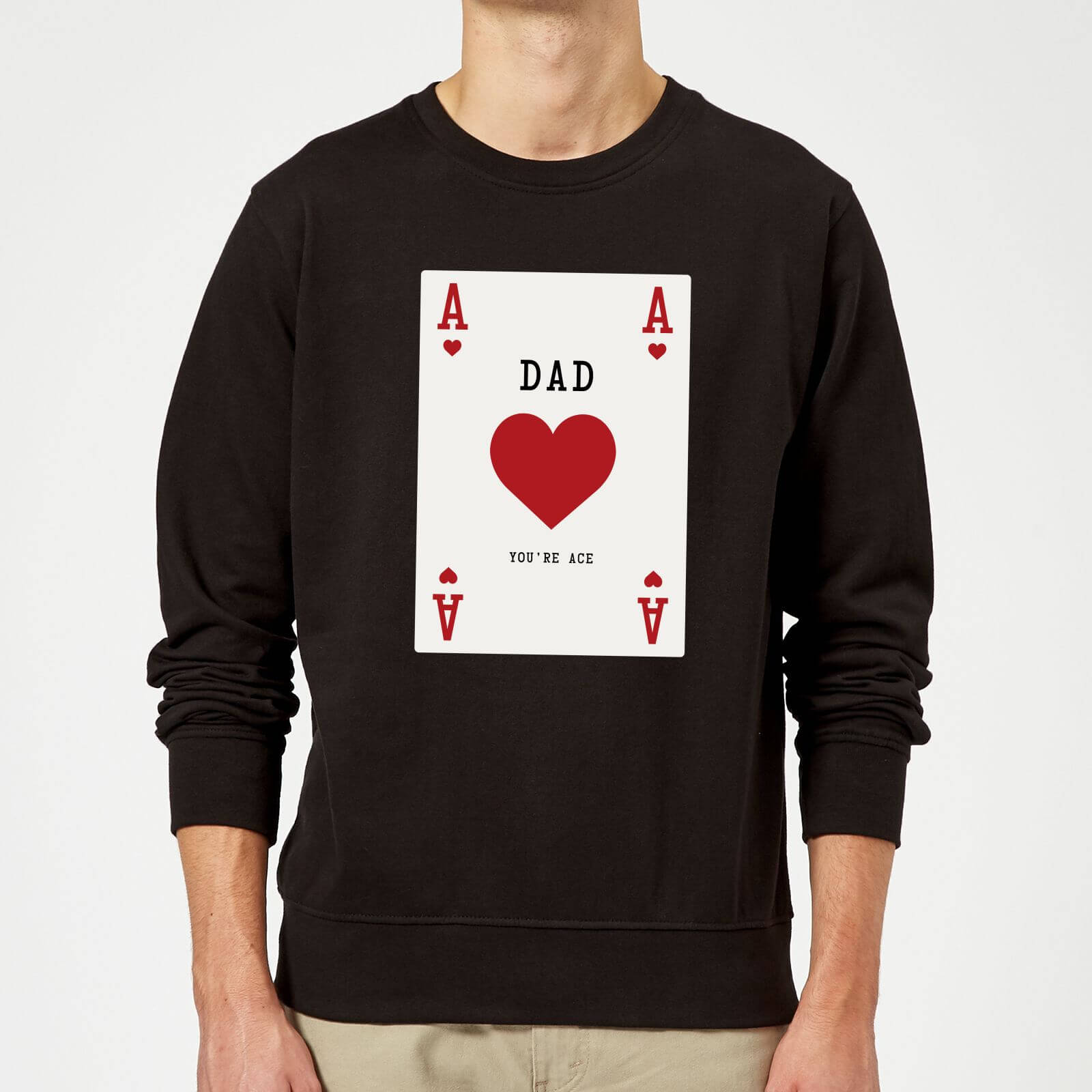 Dad You're Ace Sweatshirt - Black - M - Black