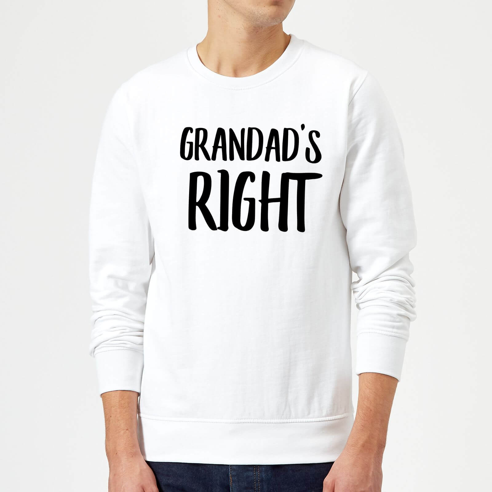 Grandad's Right Sweatshirt - White - S - White