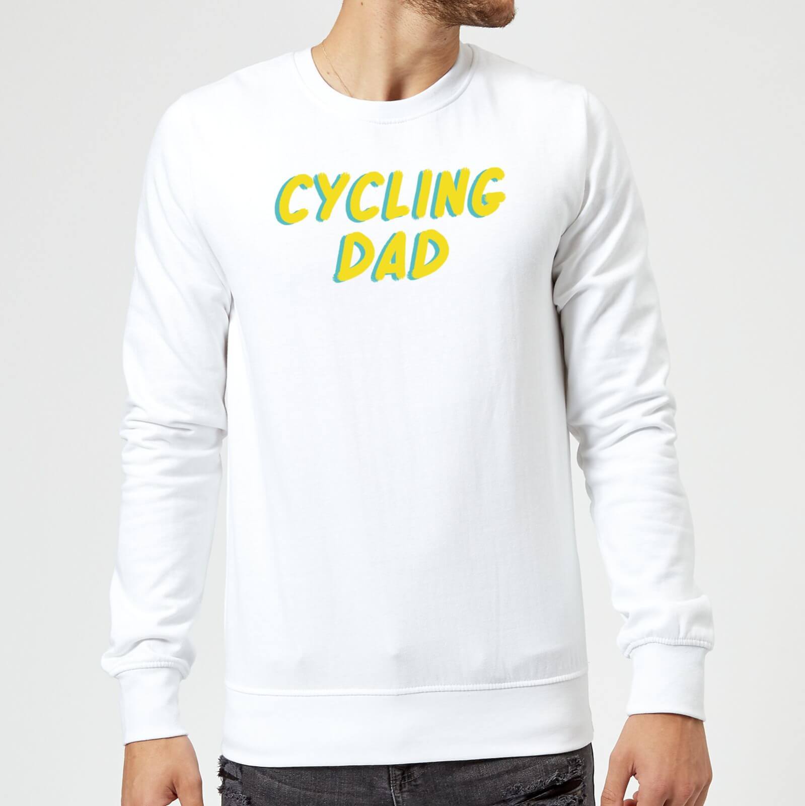 Cycling Dad Sweatshirt - White - M - White