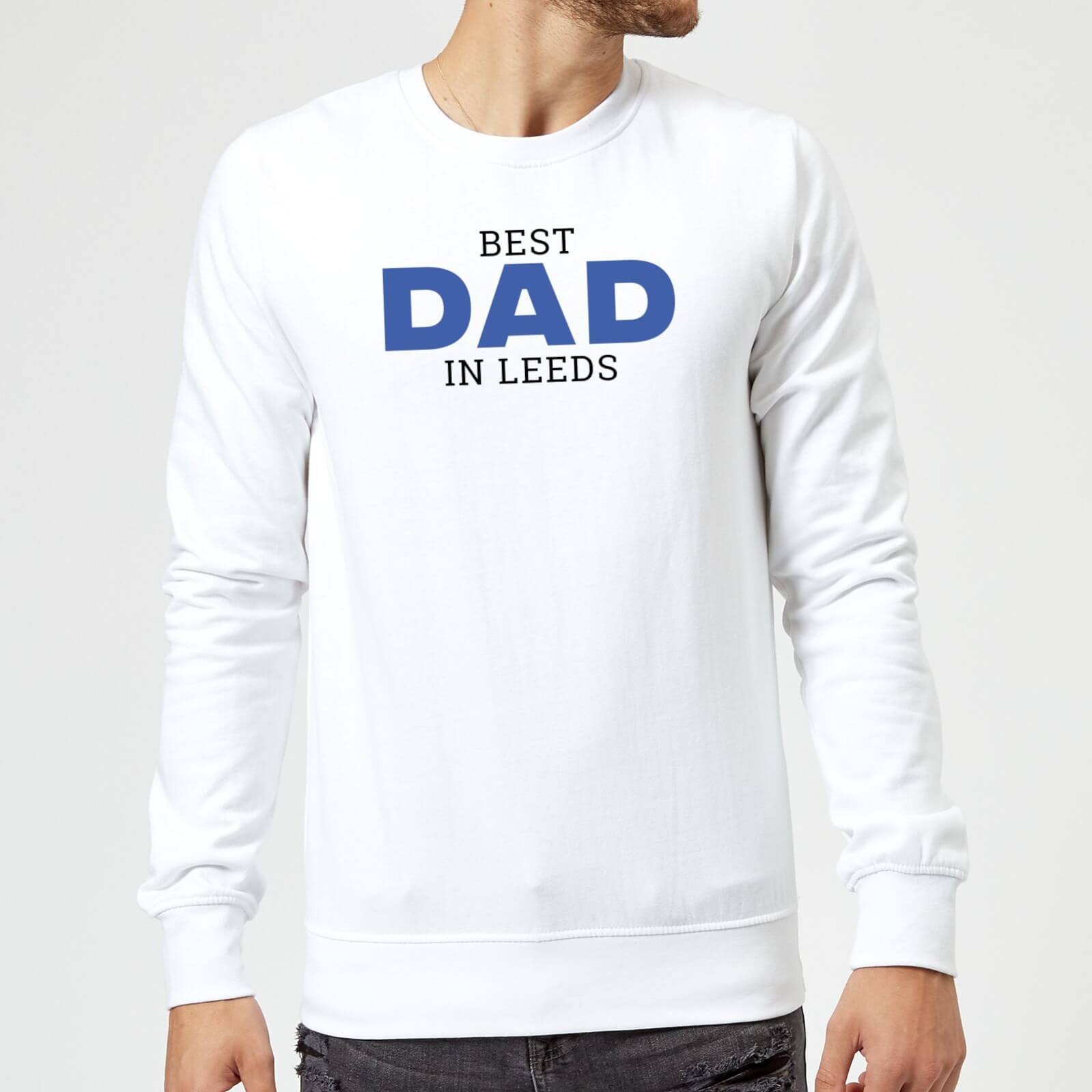 Best Dad In Leeds Sweatshirt - White - XXL - White