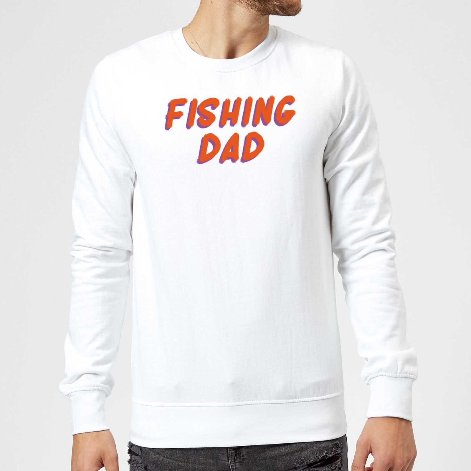 Fishing Dad Sweatshirt - White - XL