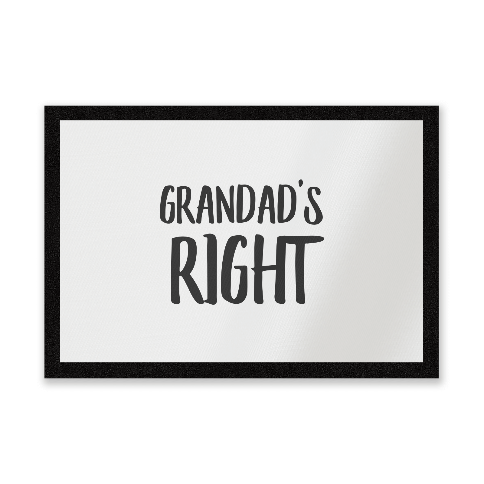 Grandad's Right Entrance Mat