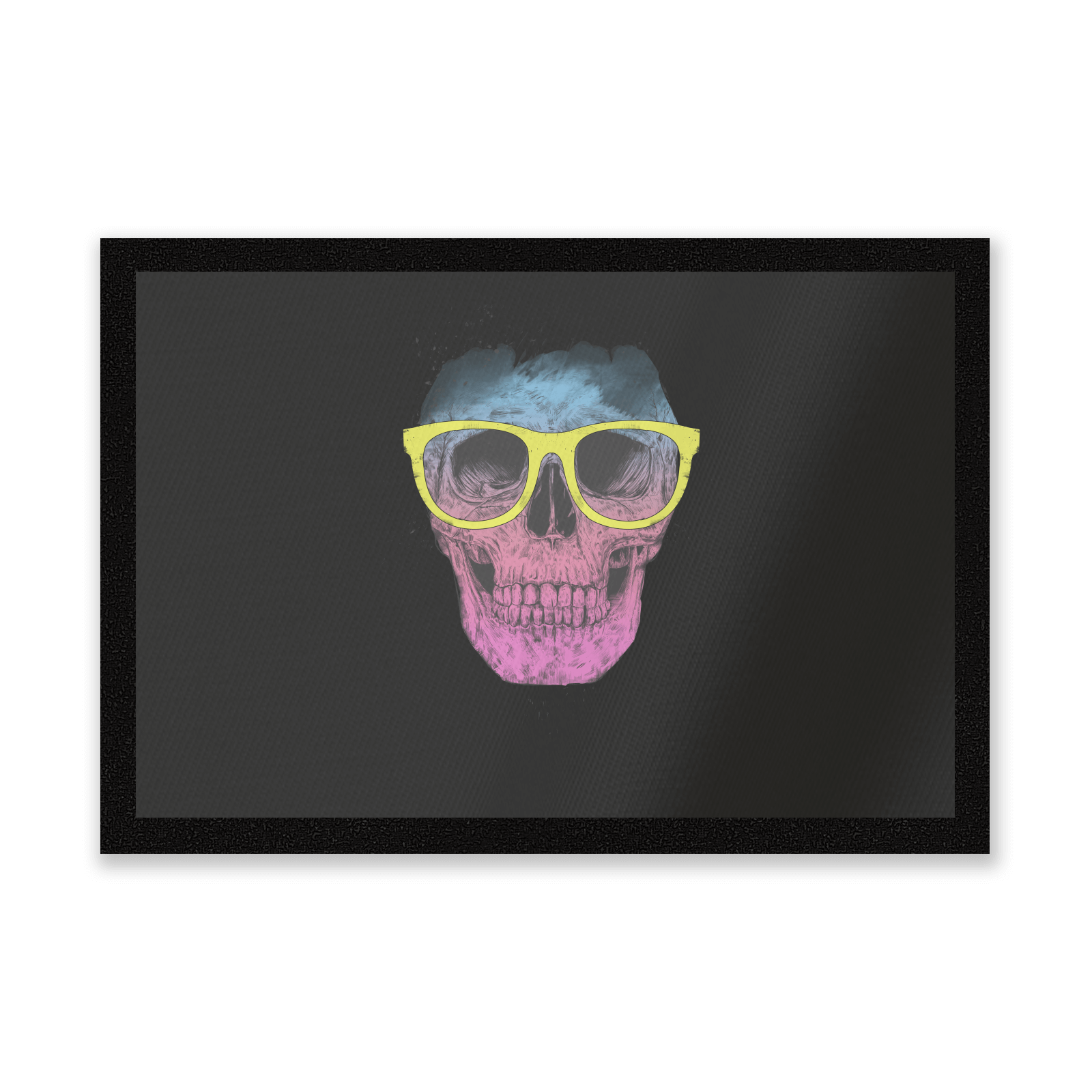 Skull And Glasses Entrance Mat