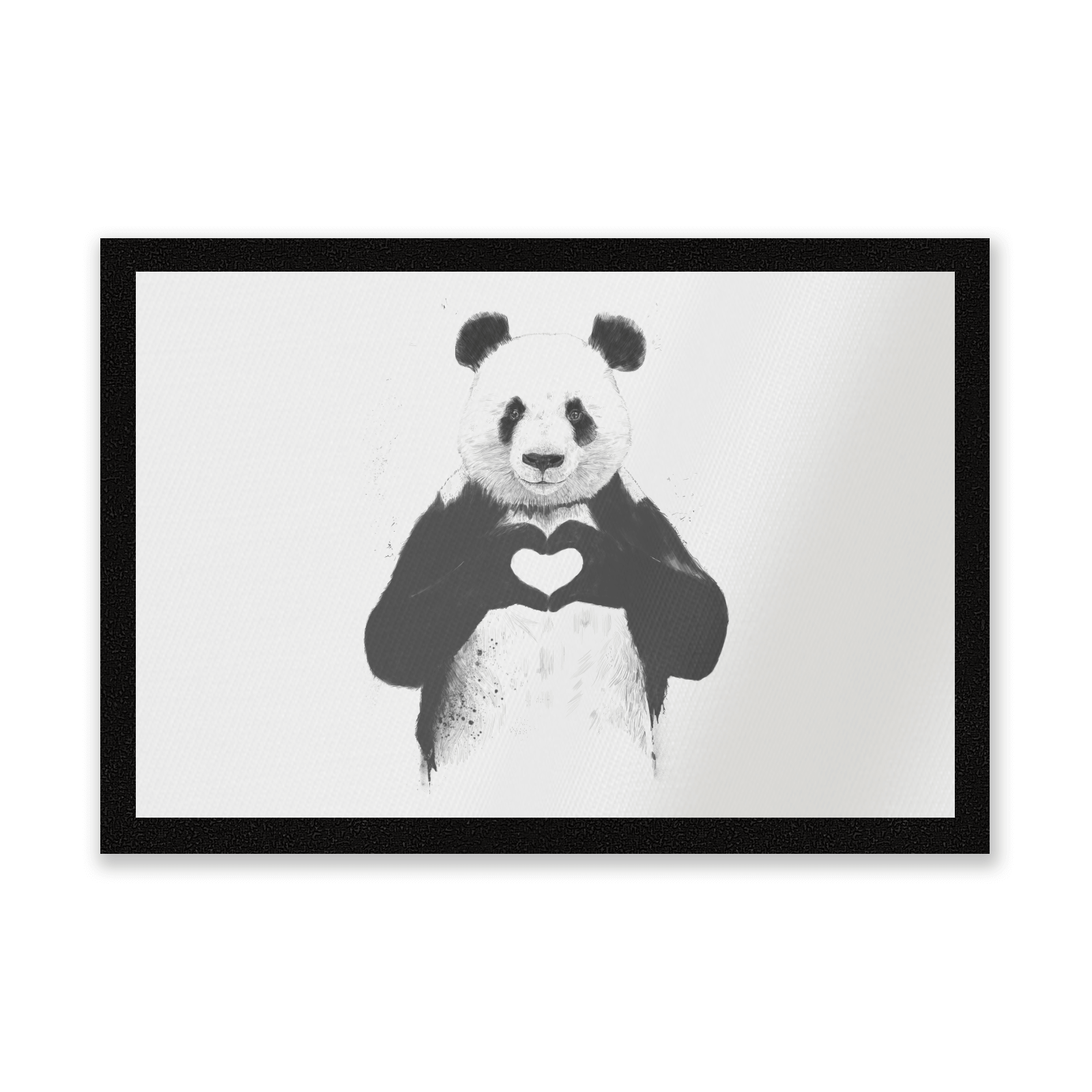 Panda Love Entrance Mat