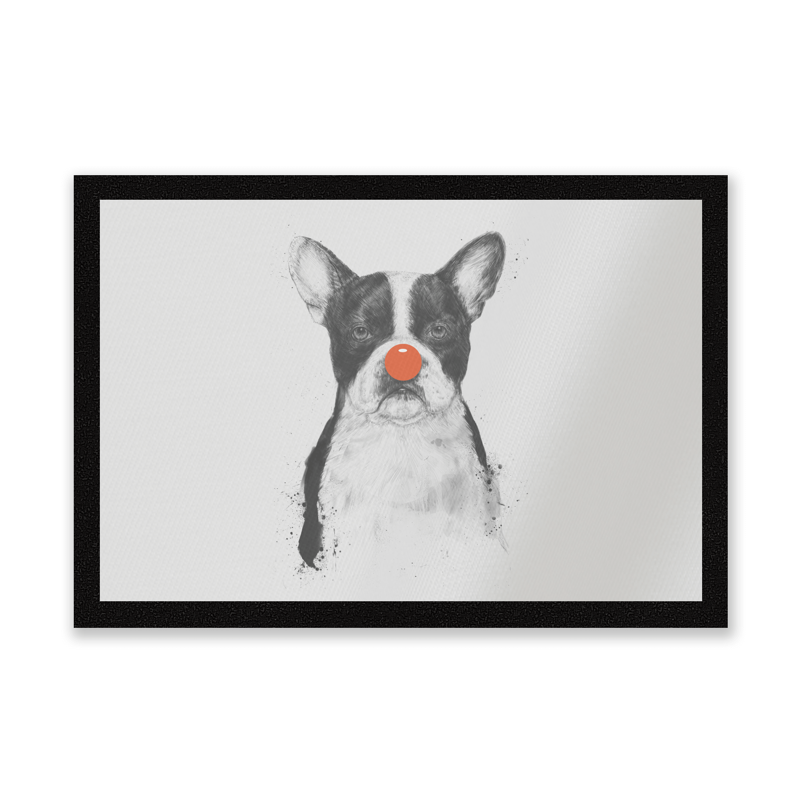 Red Nosed Bulldog Entrance Mat