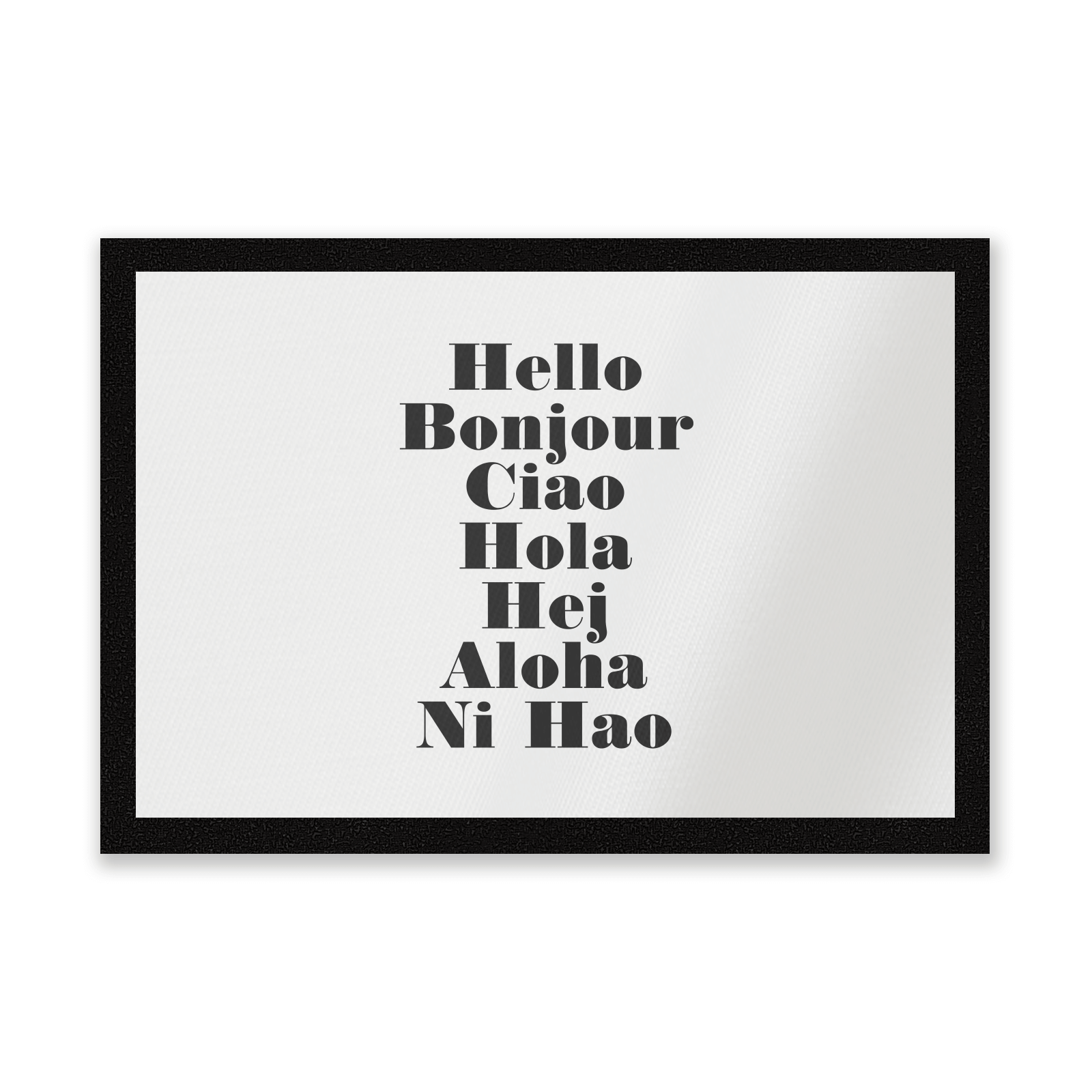 Hello Entrance Mat