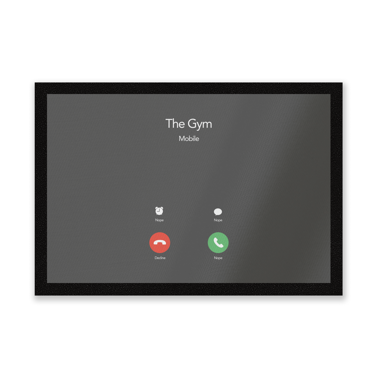 Gym Calling Entrance Mat