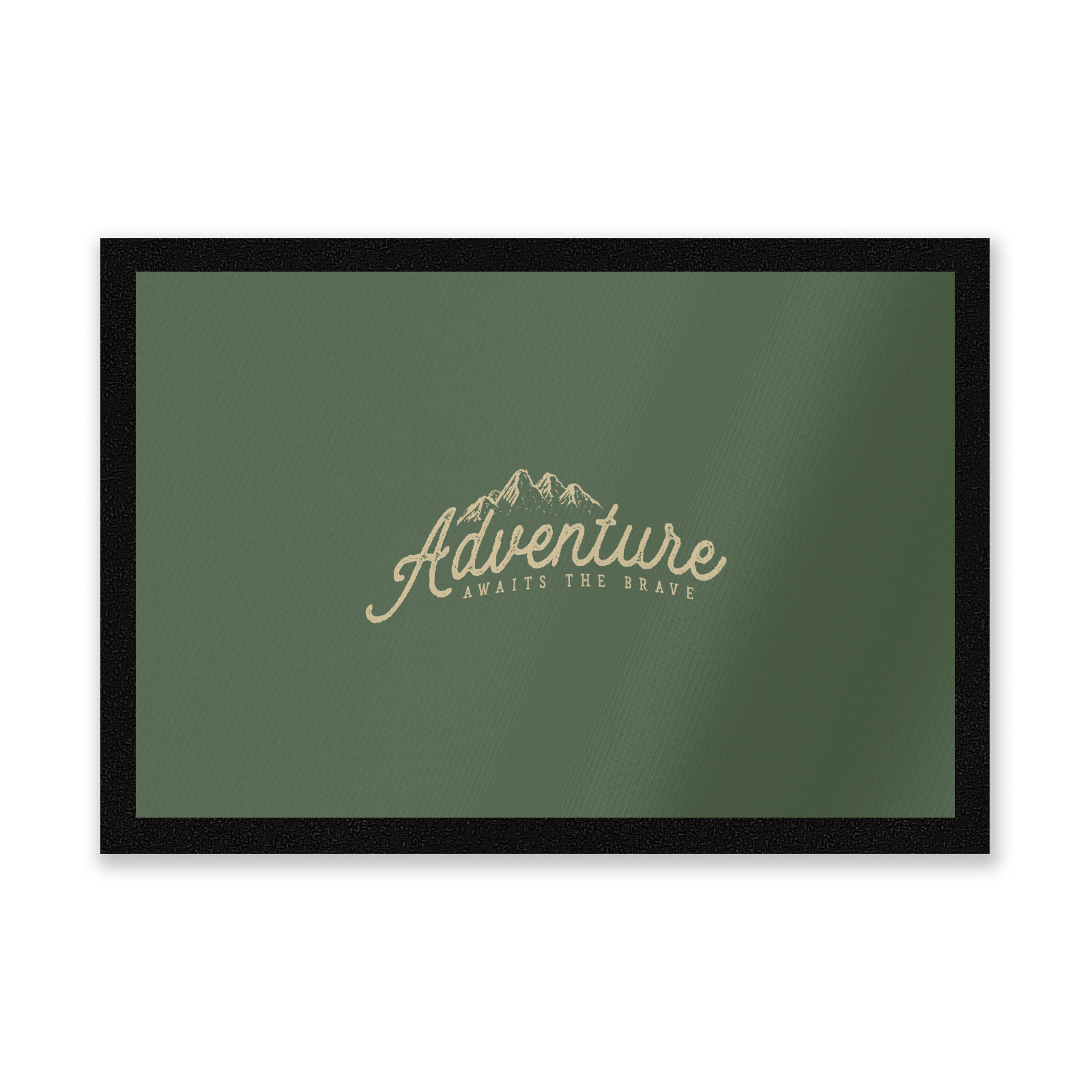 Adventure Awaits The Brave Entrance Mat