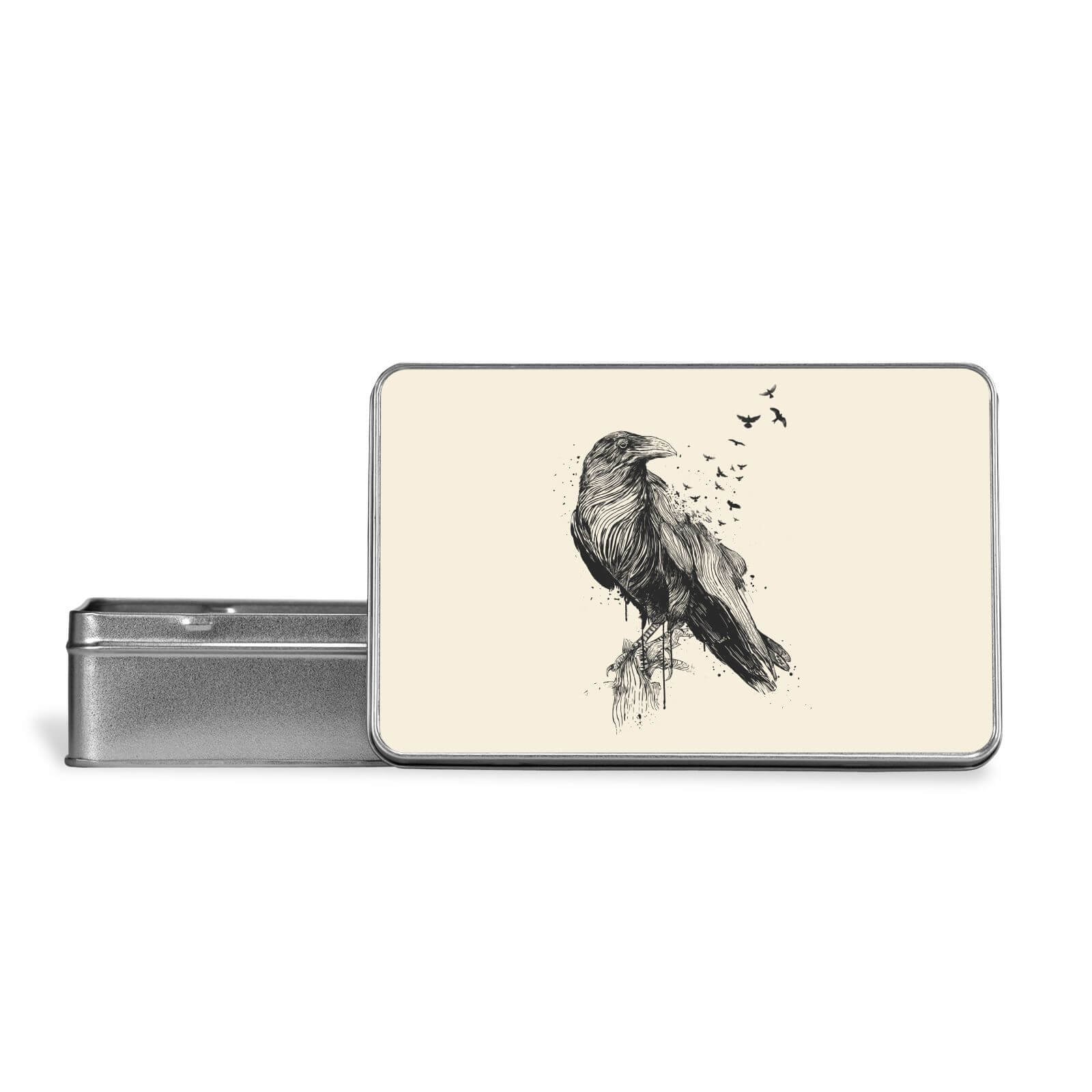 Birds Flying Metal Storage Tin