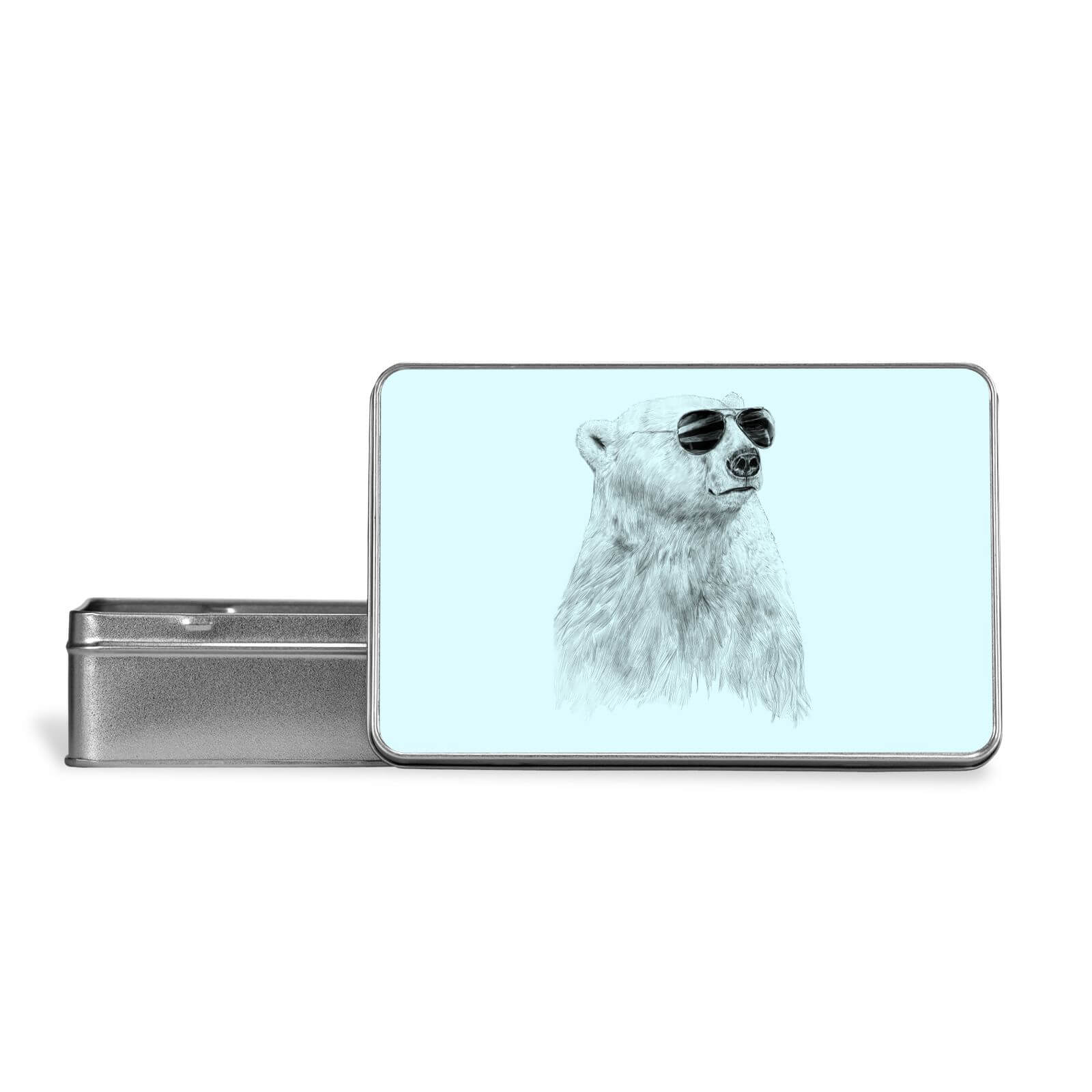 Cool Bear Metal Storage Tin