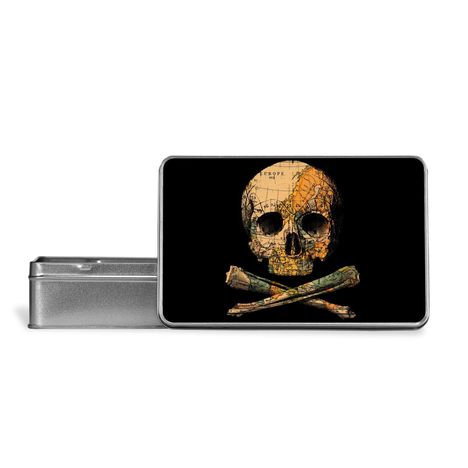 Treasure Map Metal Storage Tin