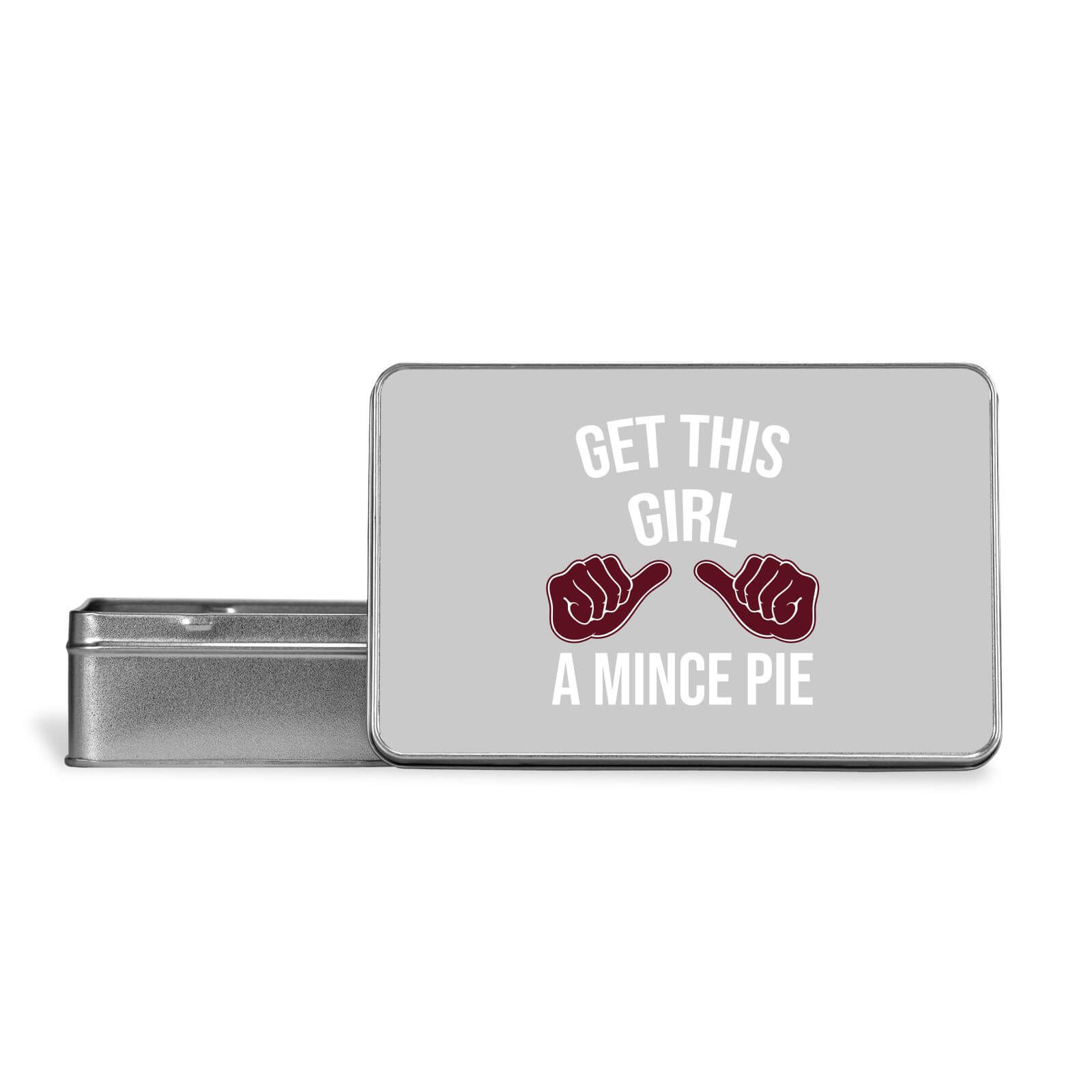 Get This Girl A Mince Pie Metal Storage Tin