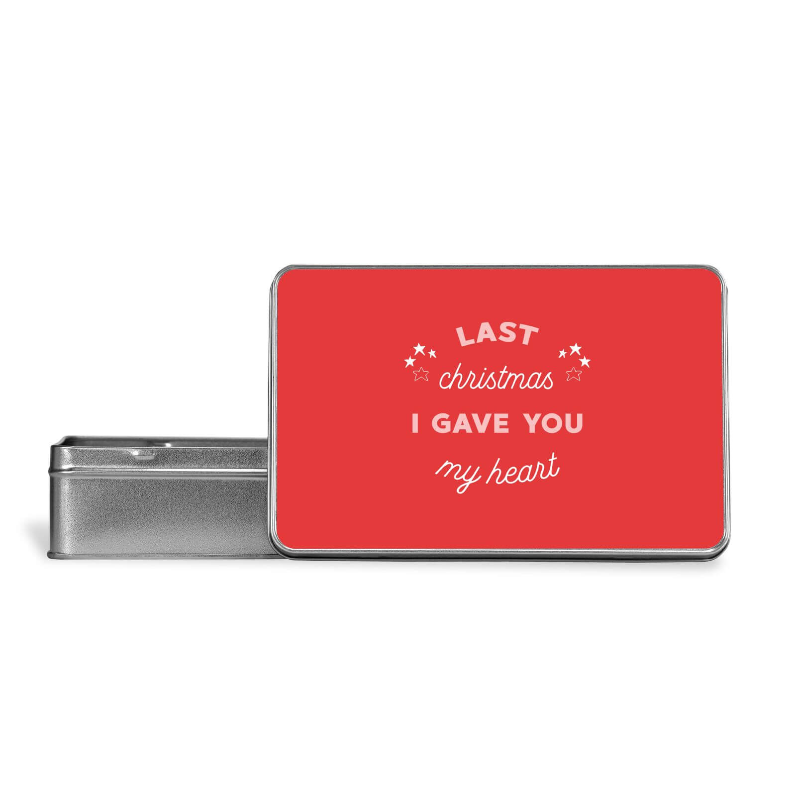 Last Christmas I Gave You My Heart Metal Storage Tin