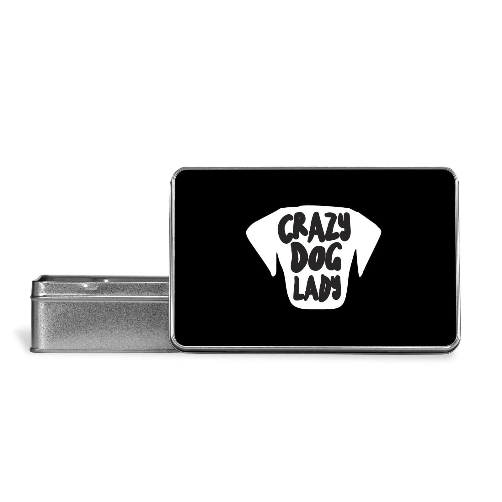 Crazy Dog Lady Metal Storage Tin