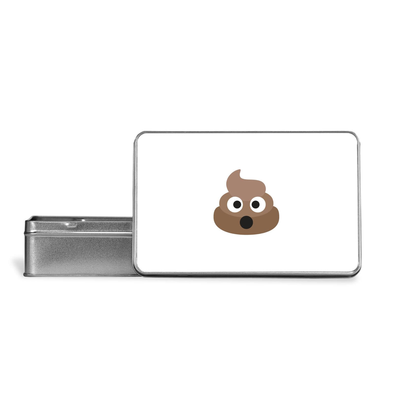 Poo Face Metal Storage Tin