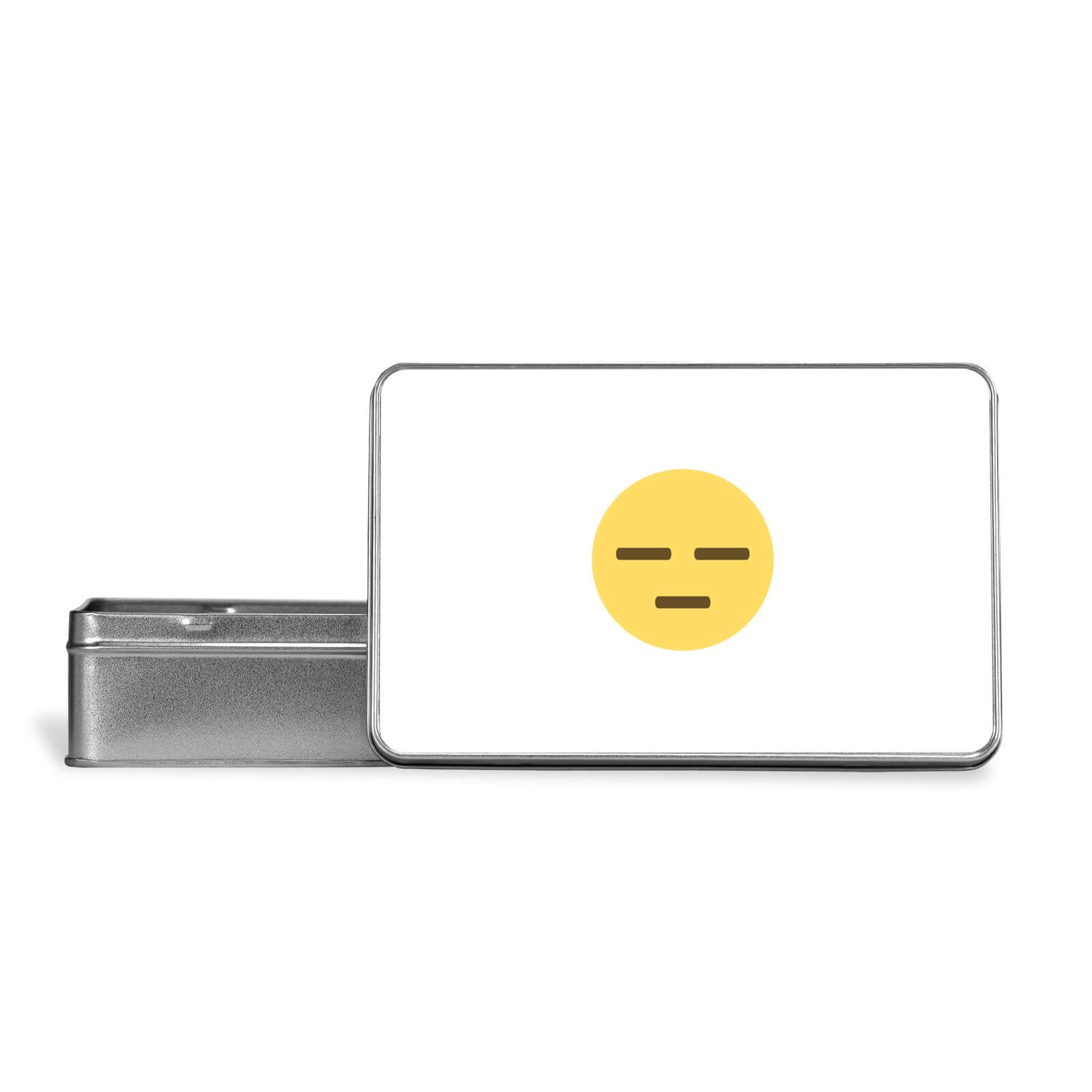 Meh Face Metal Storage Tin