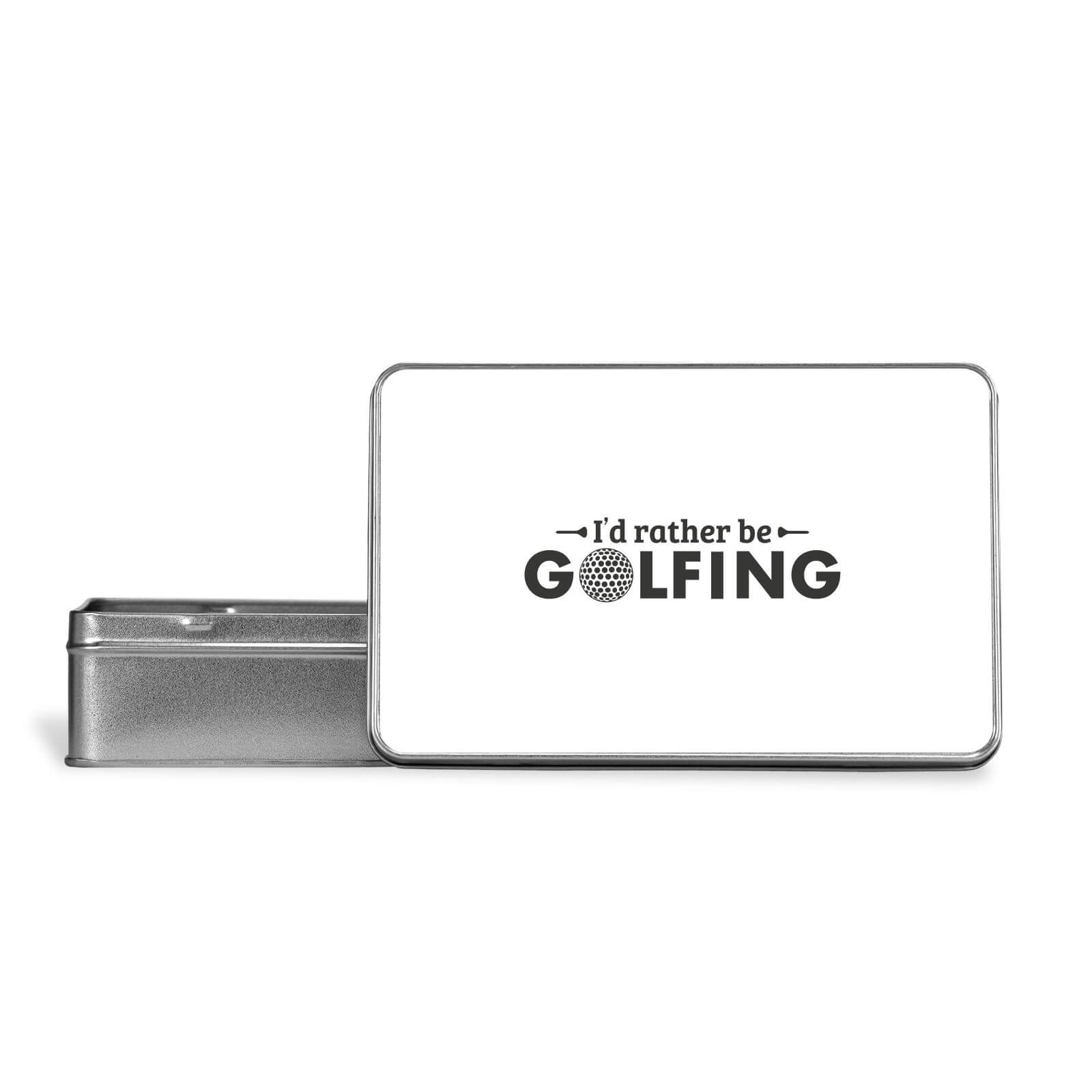 Id Rather Be Golfing Metal Storage Tin