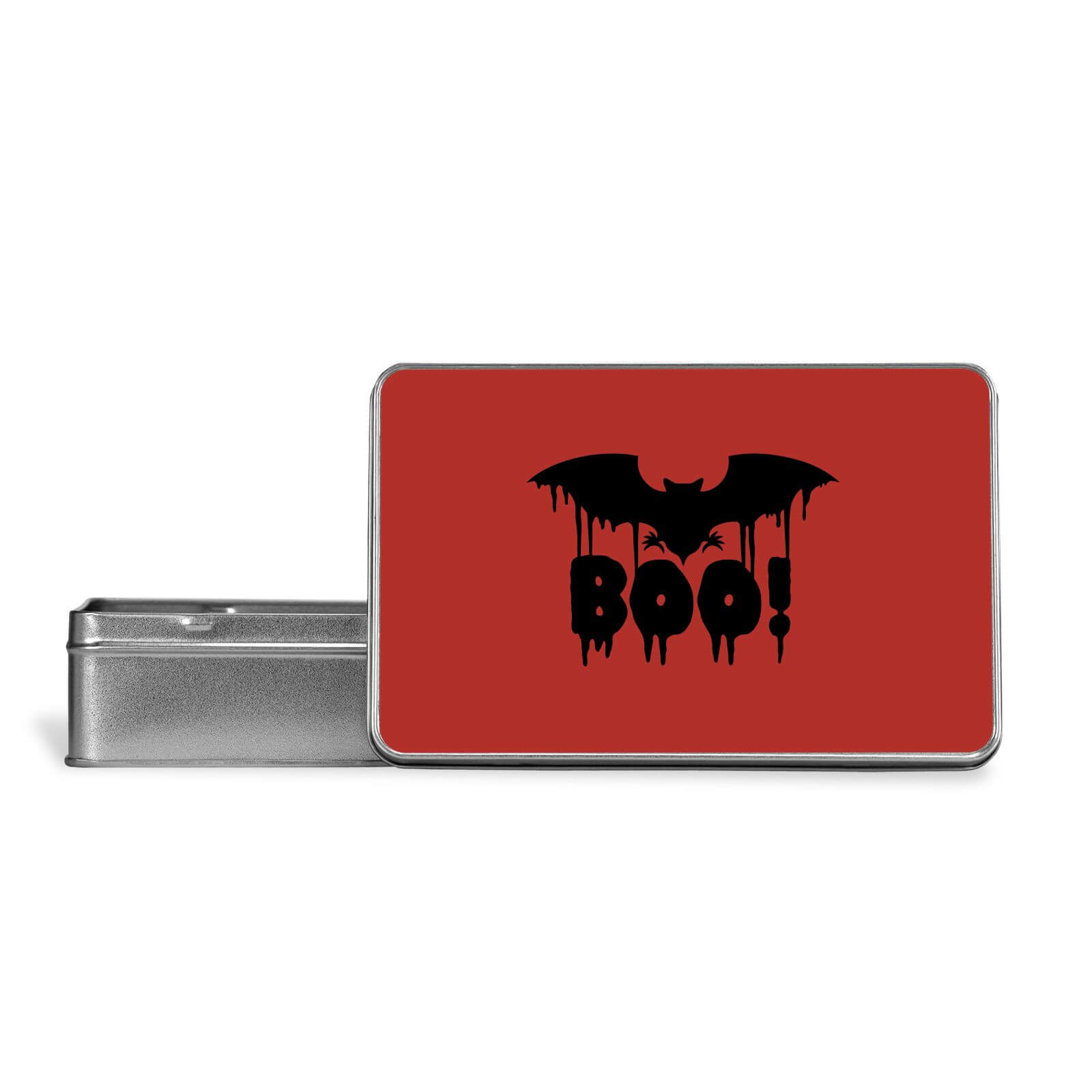 Boo Bat Metal Storage Tin