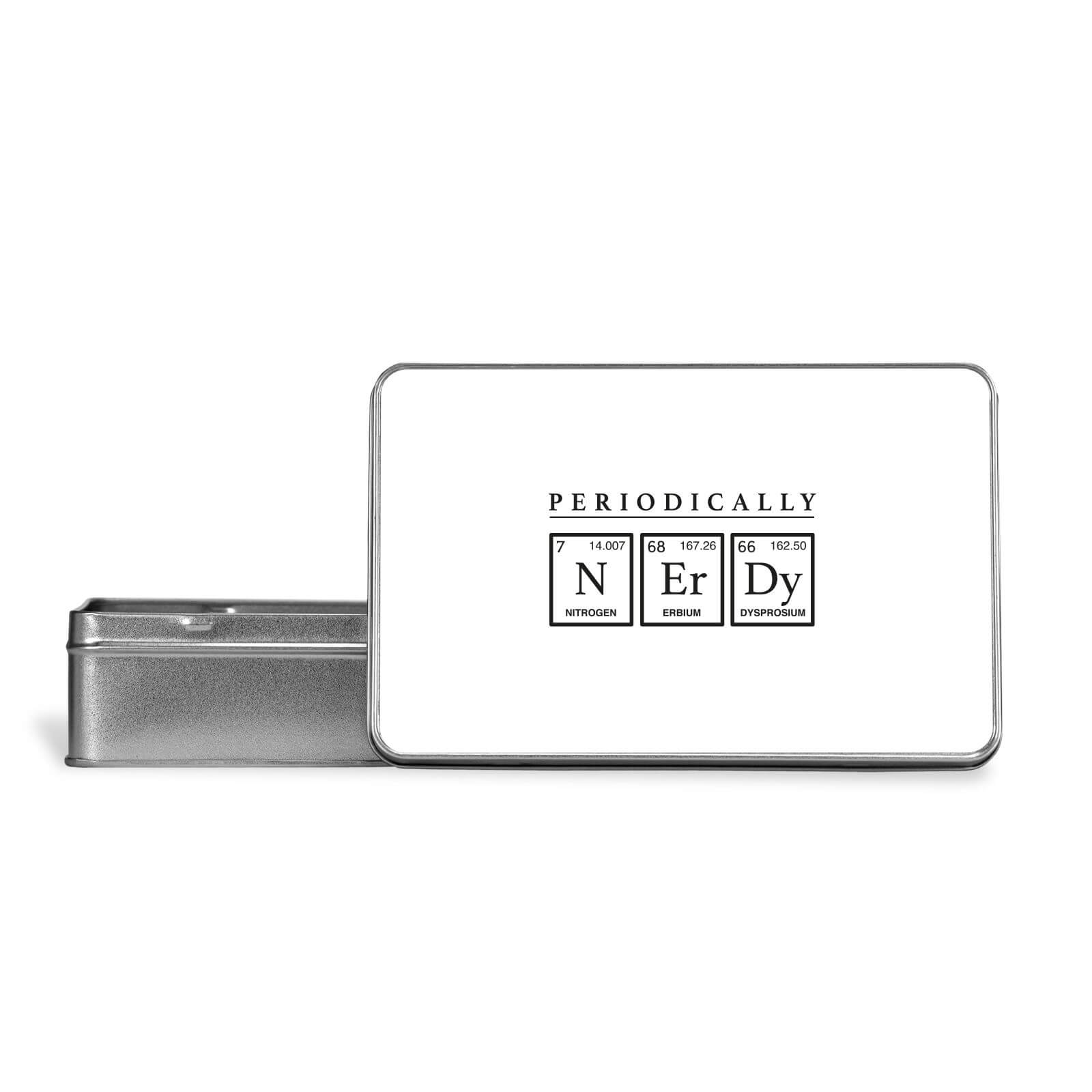 Periodically Nerdy Metal Storage Tin