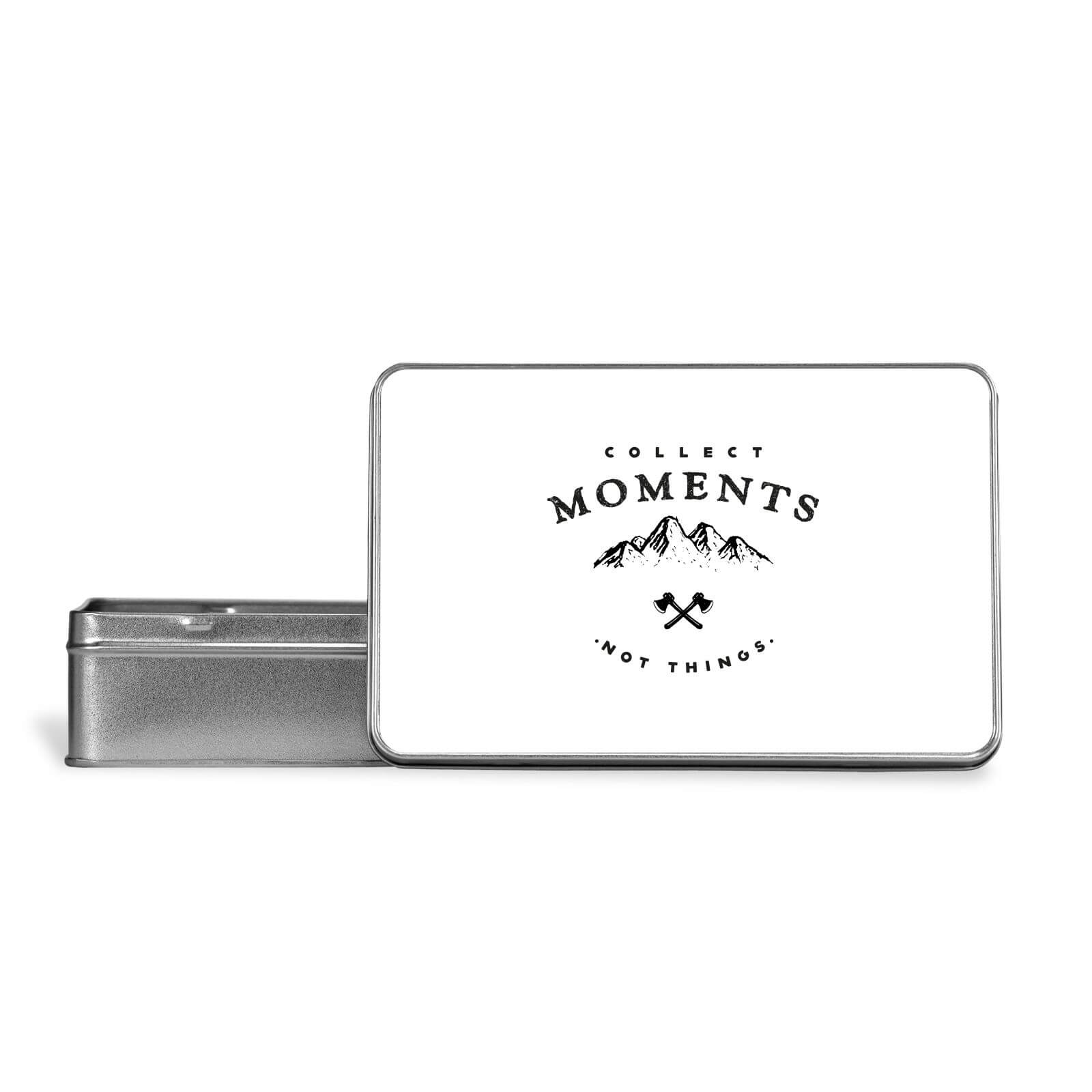 Collect Moments, Not Things Metal Storage Tin