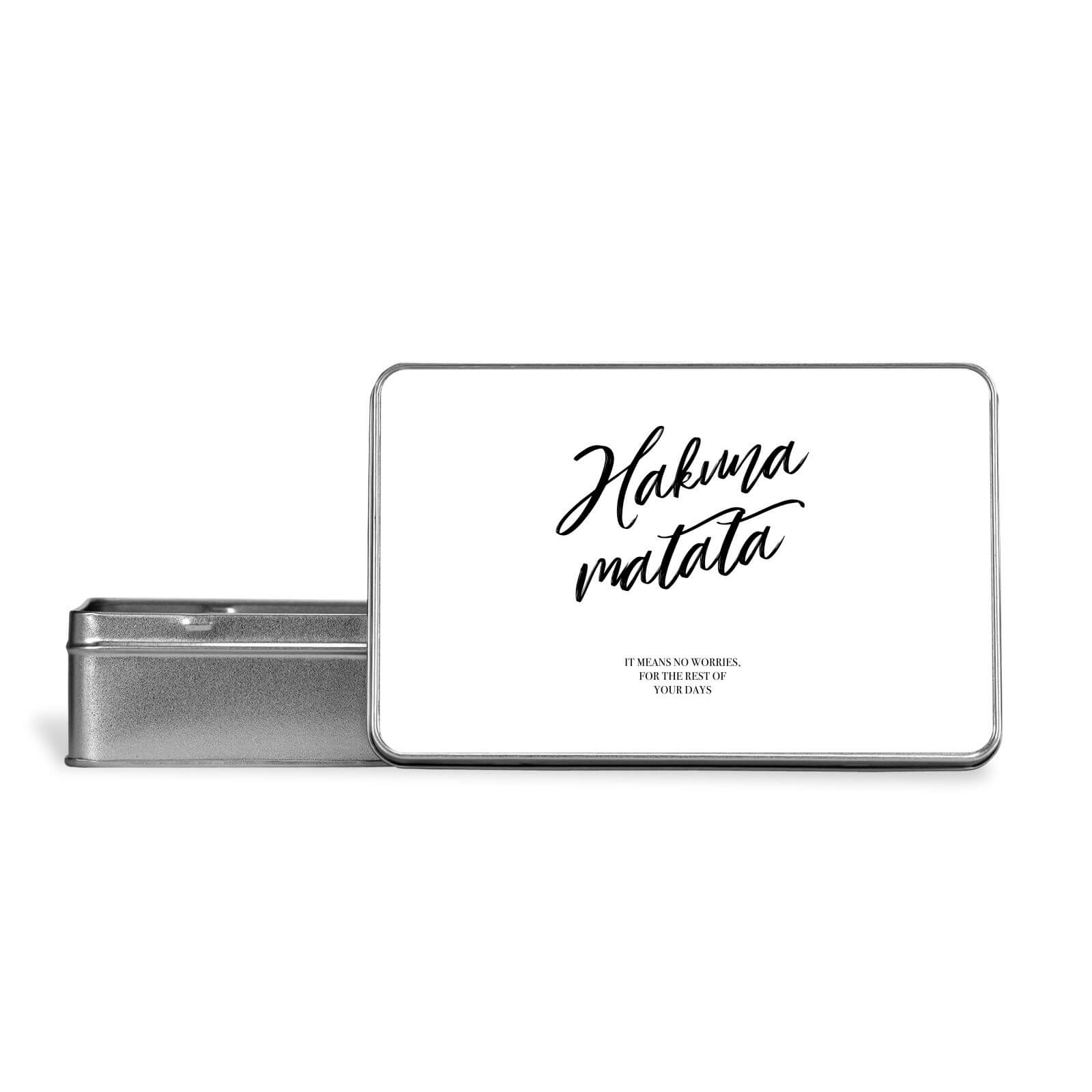 Hakuna Matata Metal Storage Tin