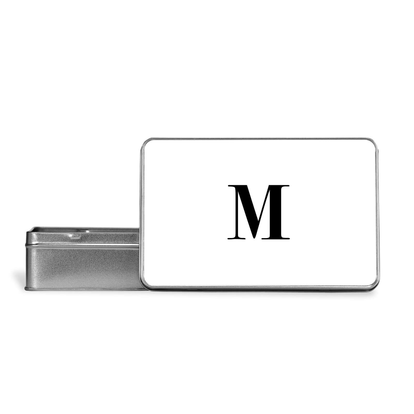M Metal Storage Tin