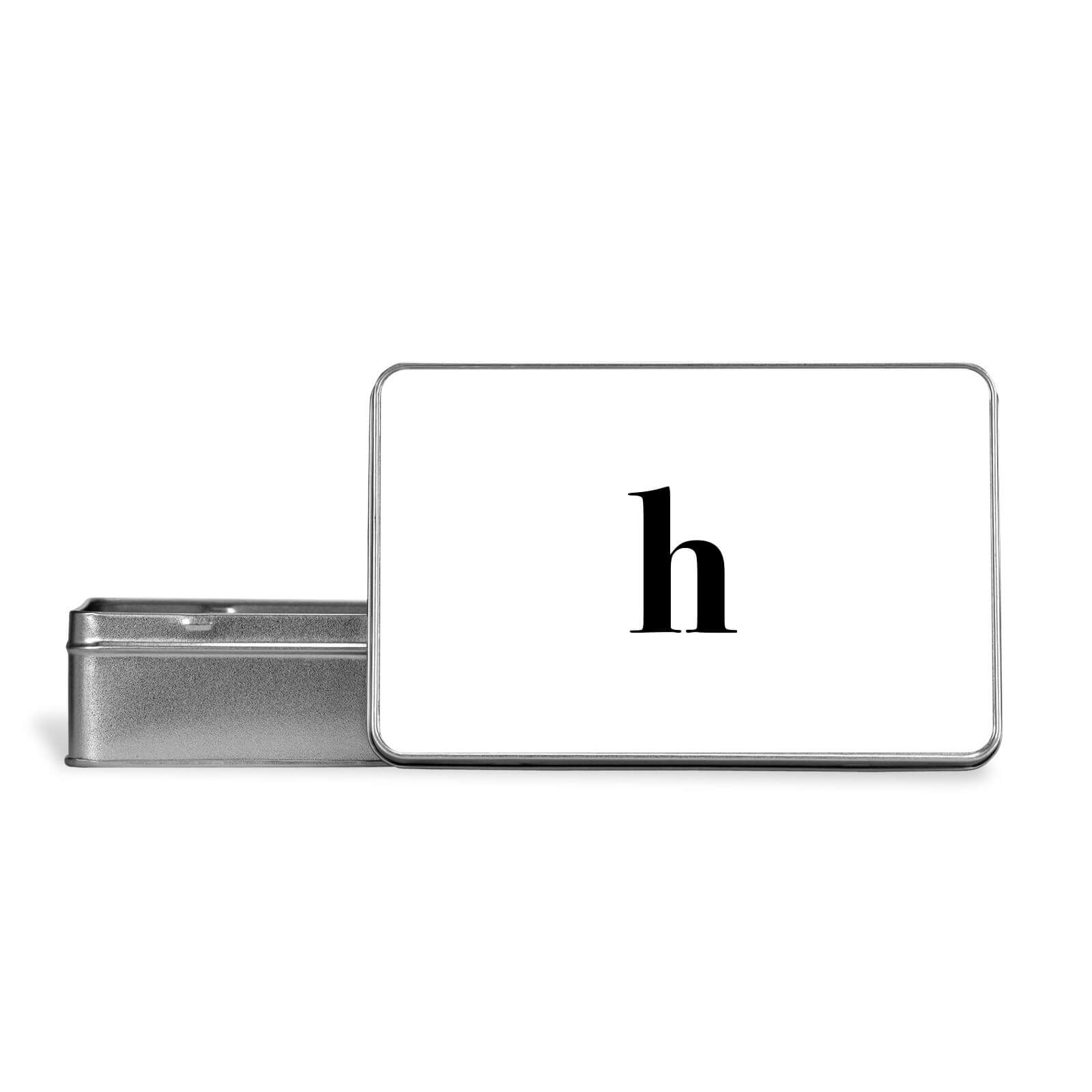 H Metal Storage Tin