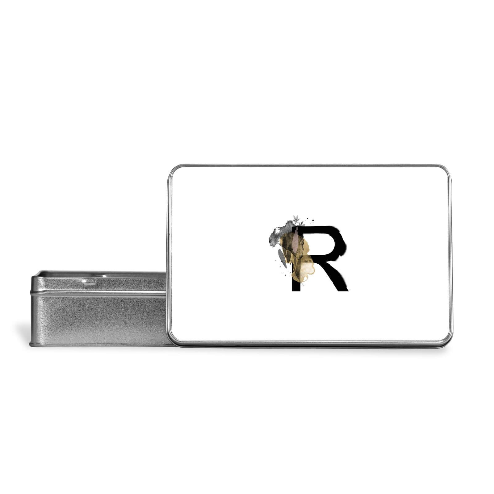 R Metal Storage Tin