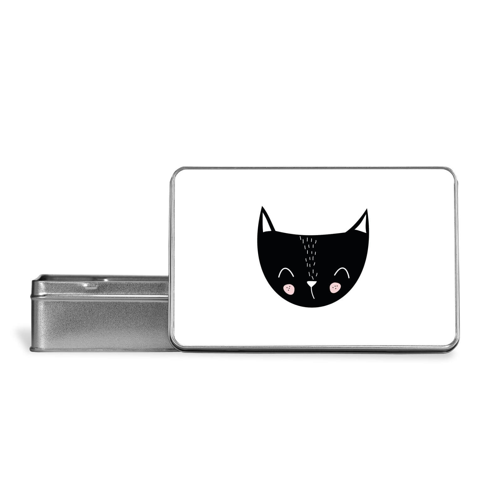 Cat Metal Storage Tin