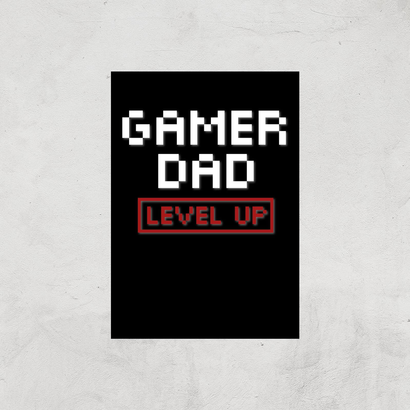 Gamer Dad Level Up Art Print - A4 - Print Only