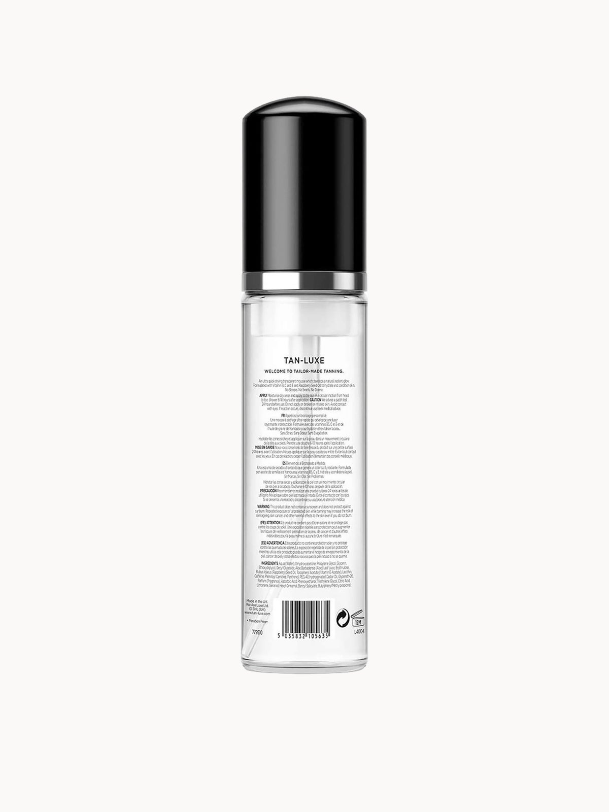 Tan-Luxe Hydra Mousse Hydrating Self-Tan Mousse 200ml - Light 2