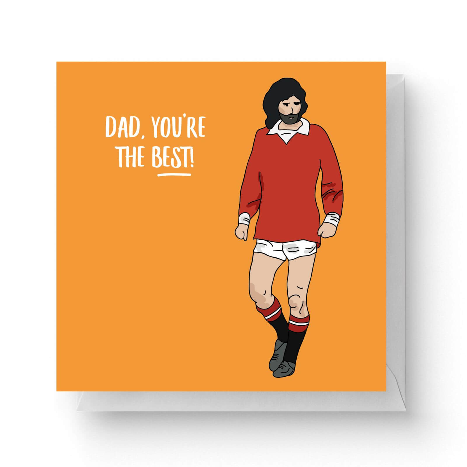 Image of Dad, You're The Best! Square Greetings Card (14.8cm x 14.8cm)